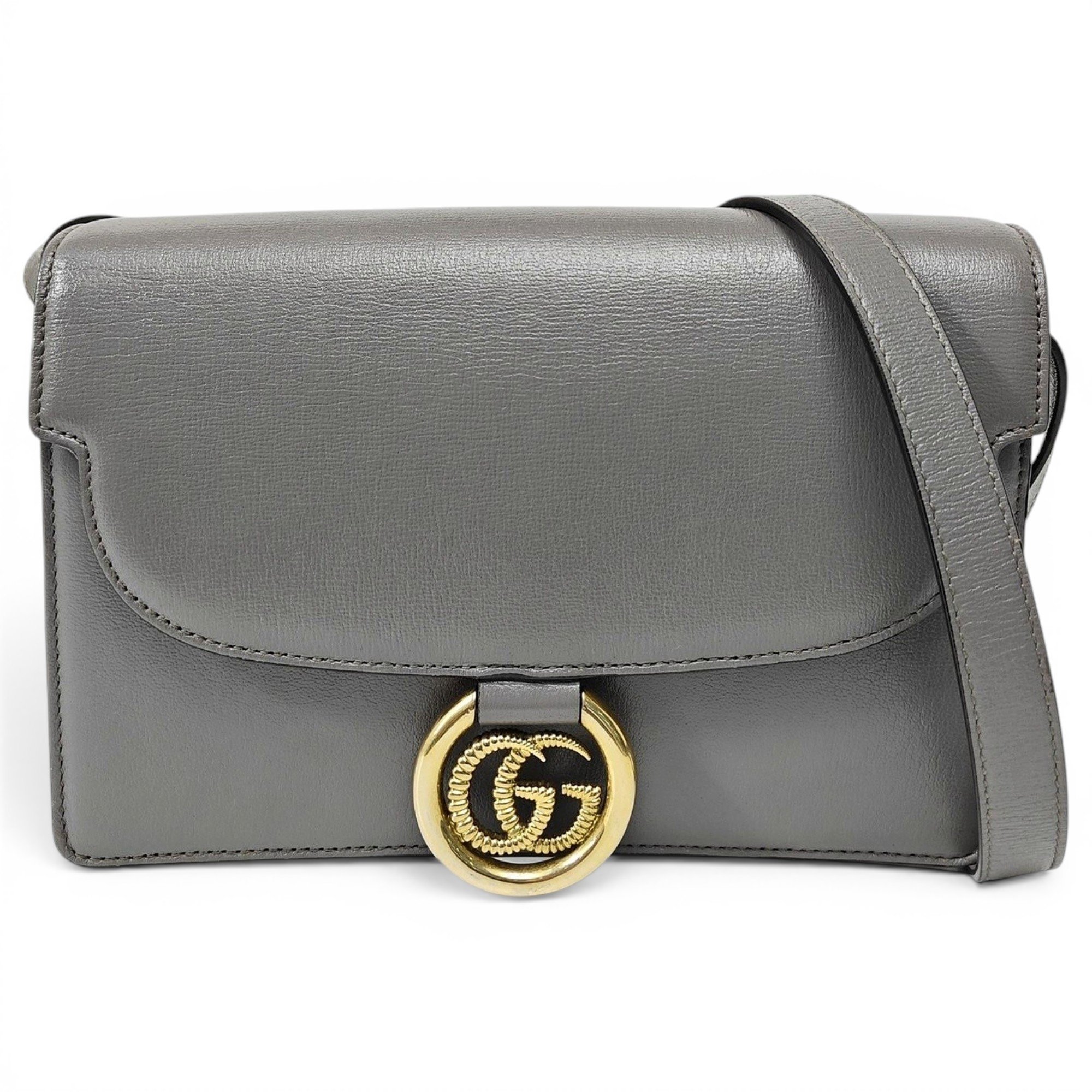 GG Ring leather handbag