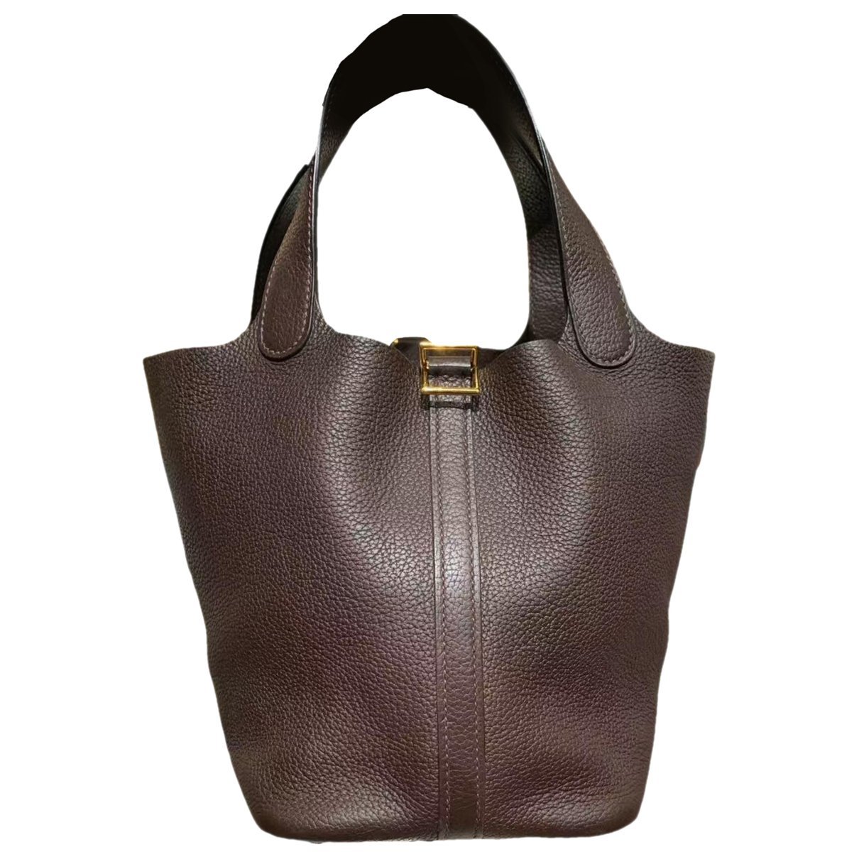 Picotin leather tote