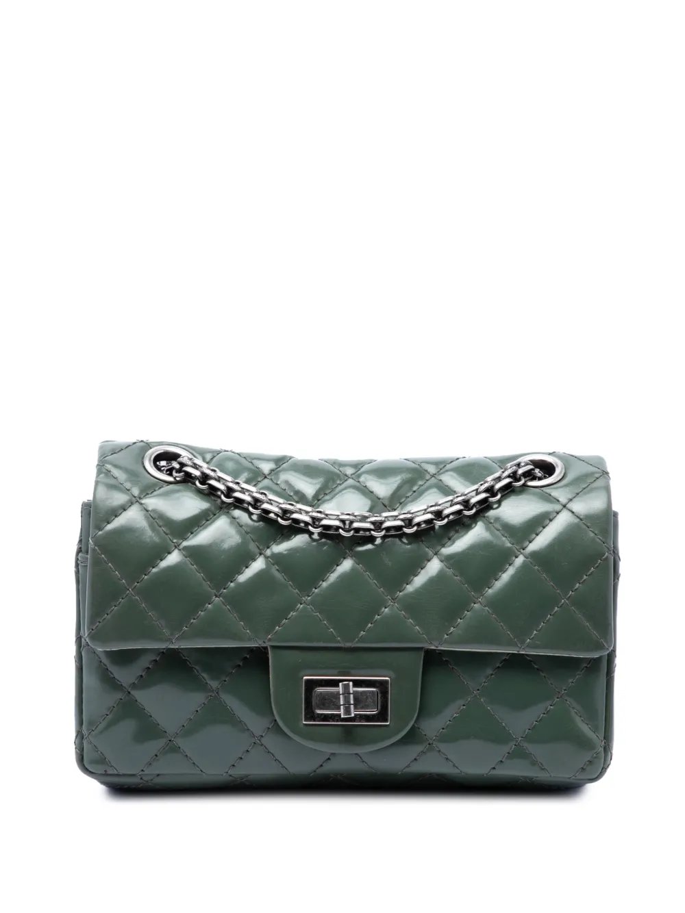 2008-2009 Quilted Patent Reissue 2.55 Double Compartment Single Flap 224 shoulder bag