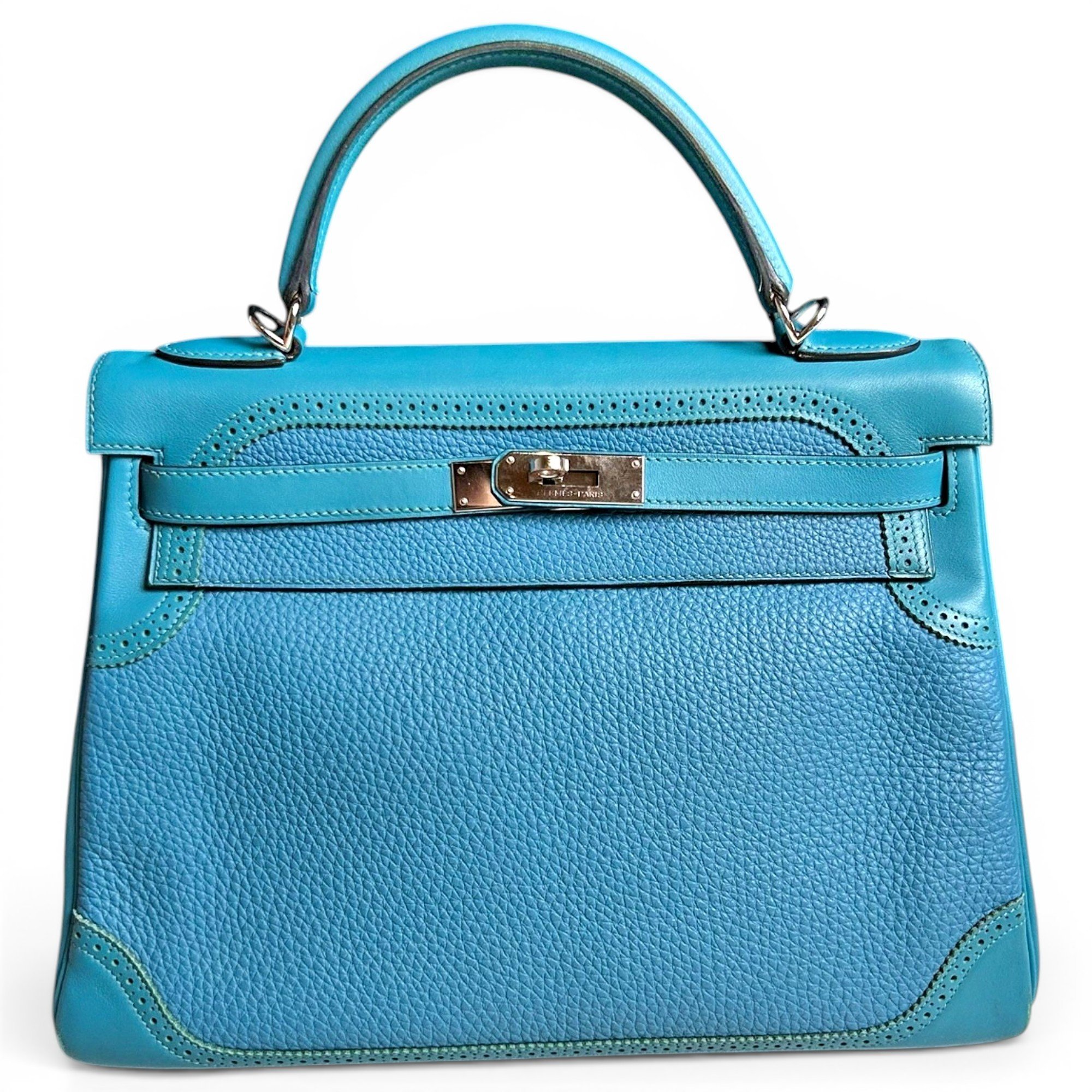 Kelly 32 leather handbag