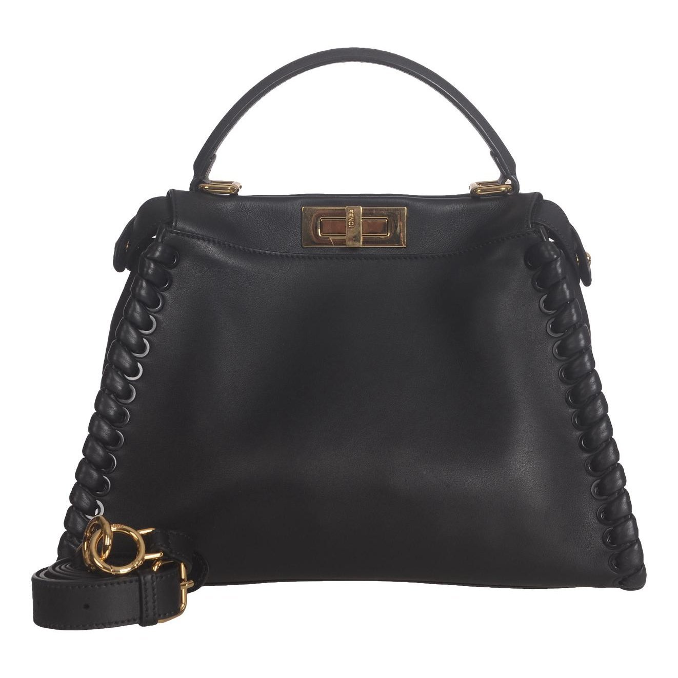 Peekaboo leather handbag