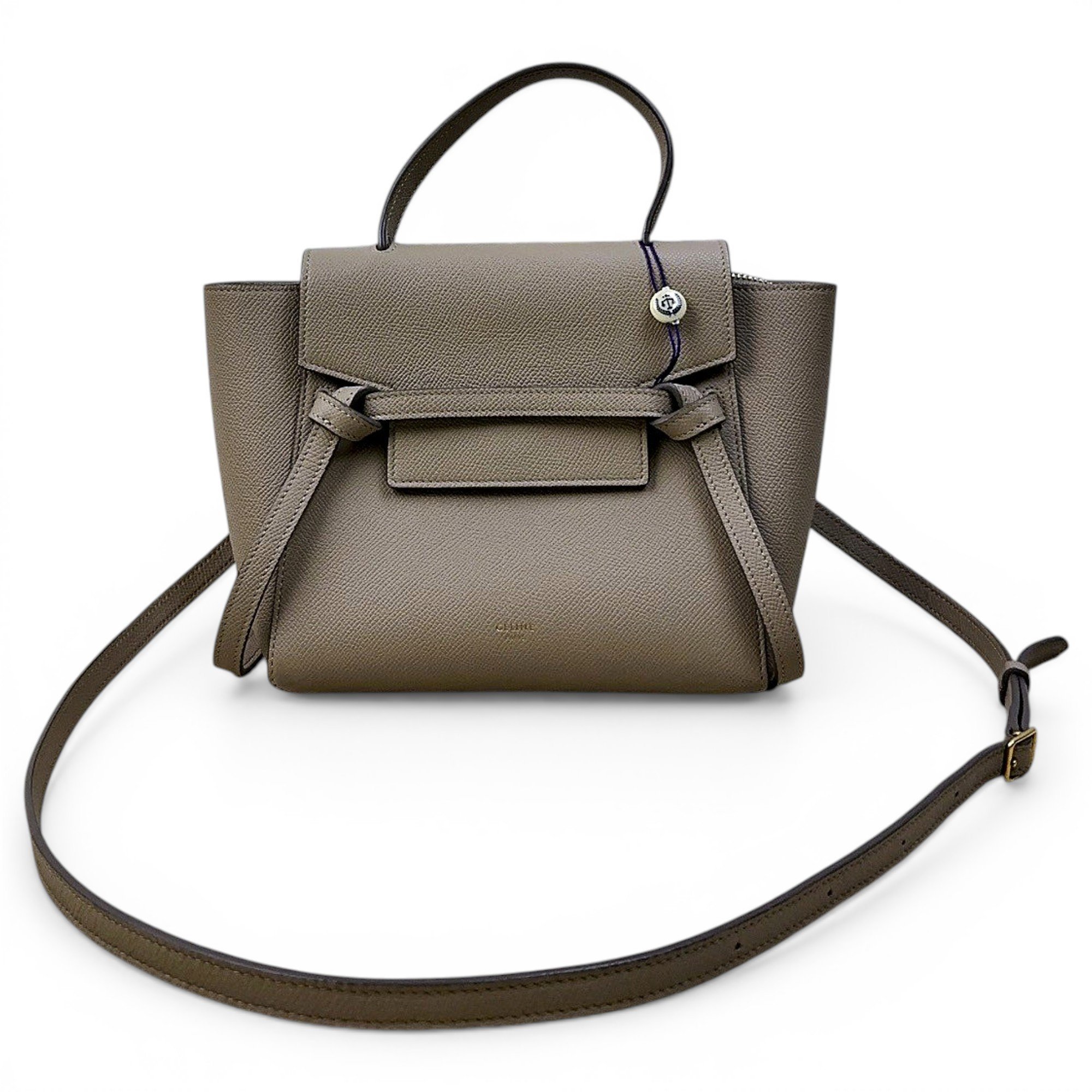 Belt leather handbag