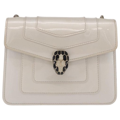 Serpenti patent leather handbag