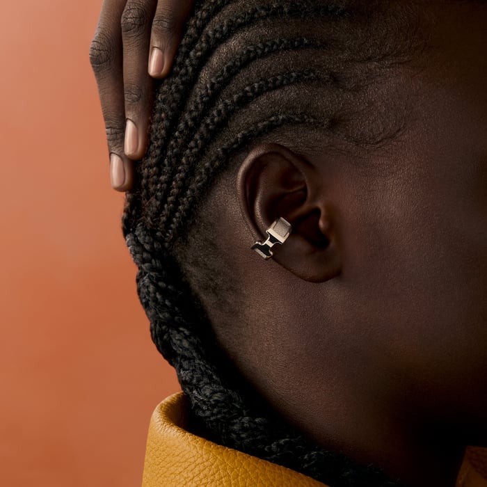 Silver Olympe Ear Cuff, Small Model