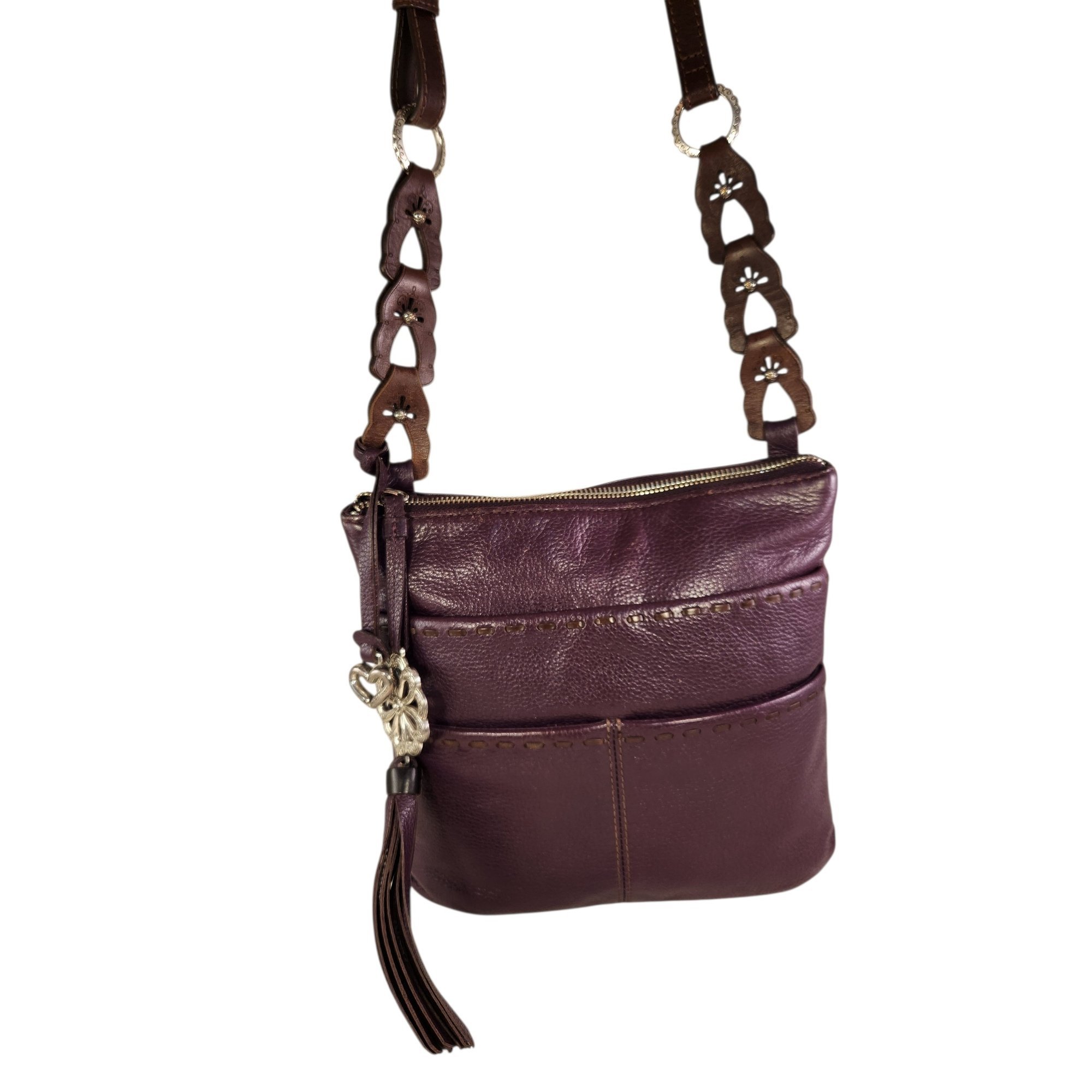 Leather crossbody bag
