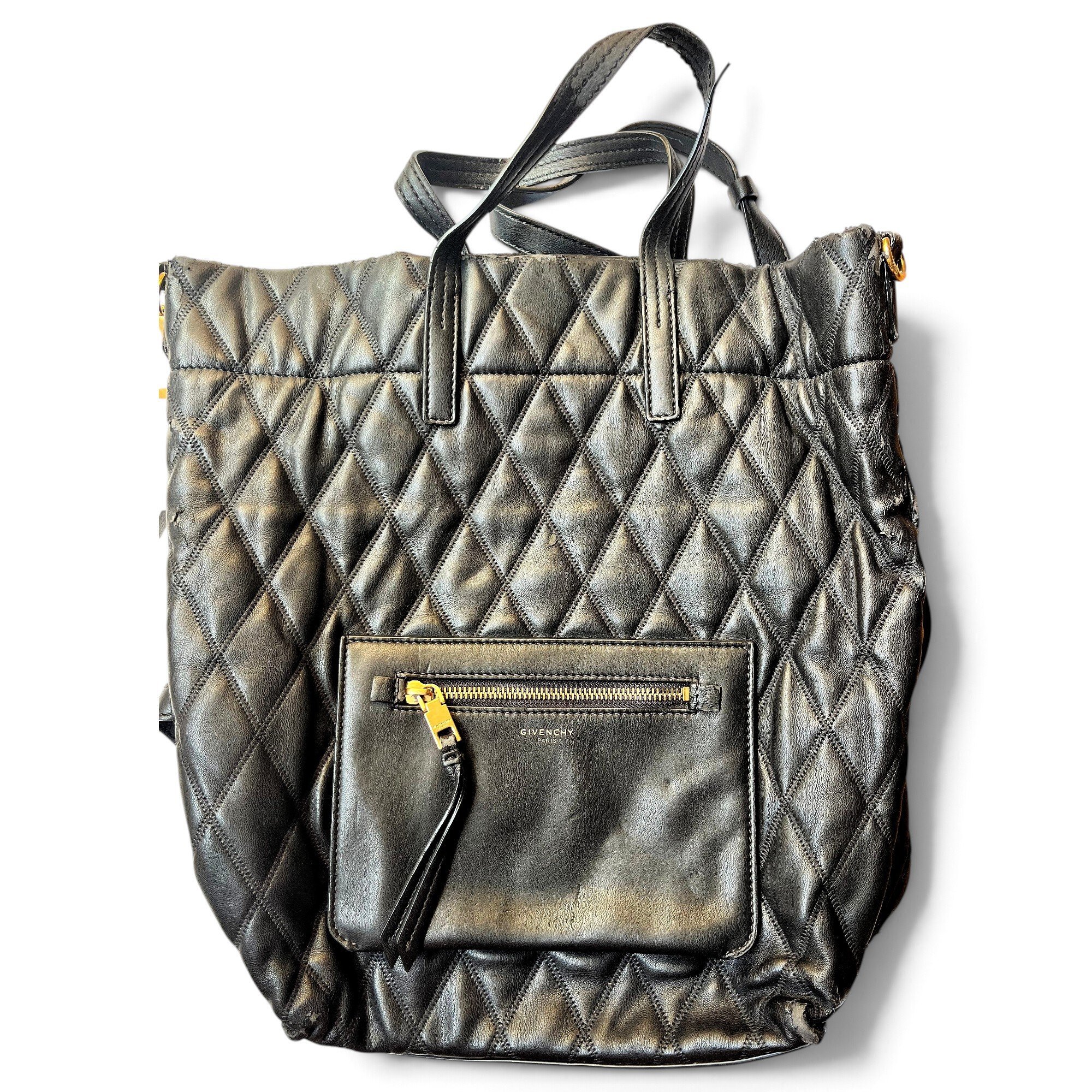 Vegan leather backpack