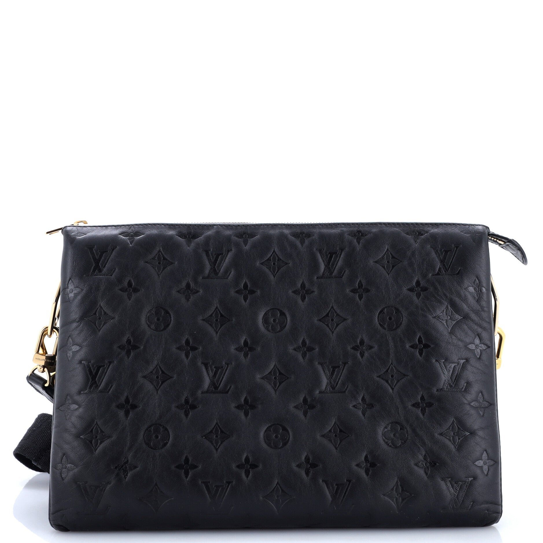 Coussin Bag Monogram Embossed Lambskin MM