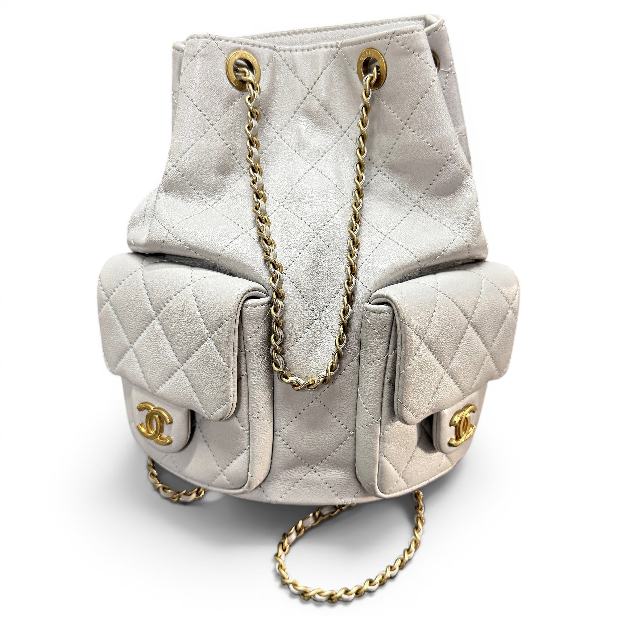 Leather backpack