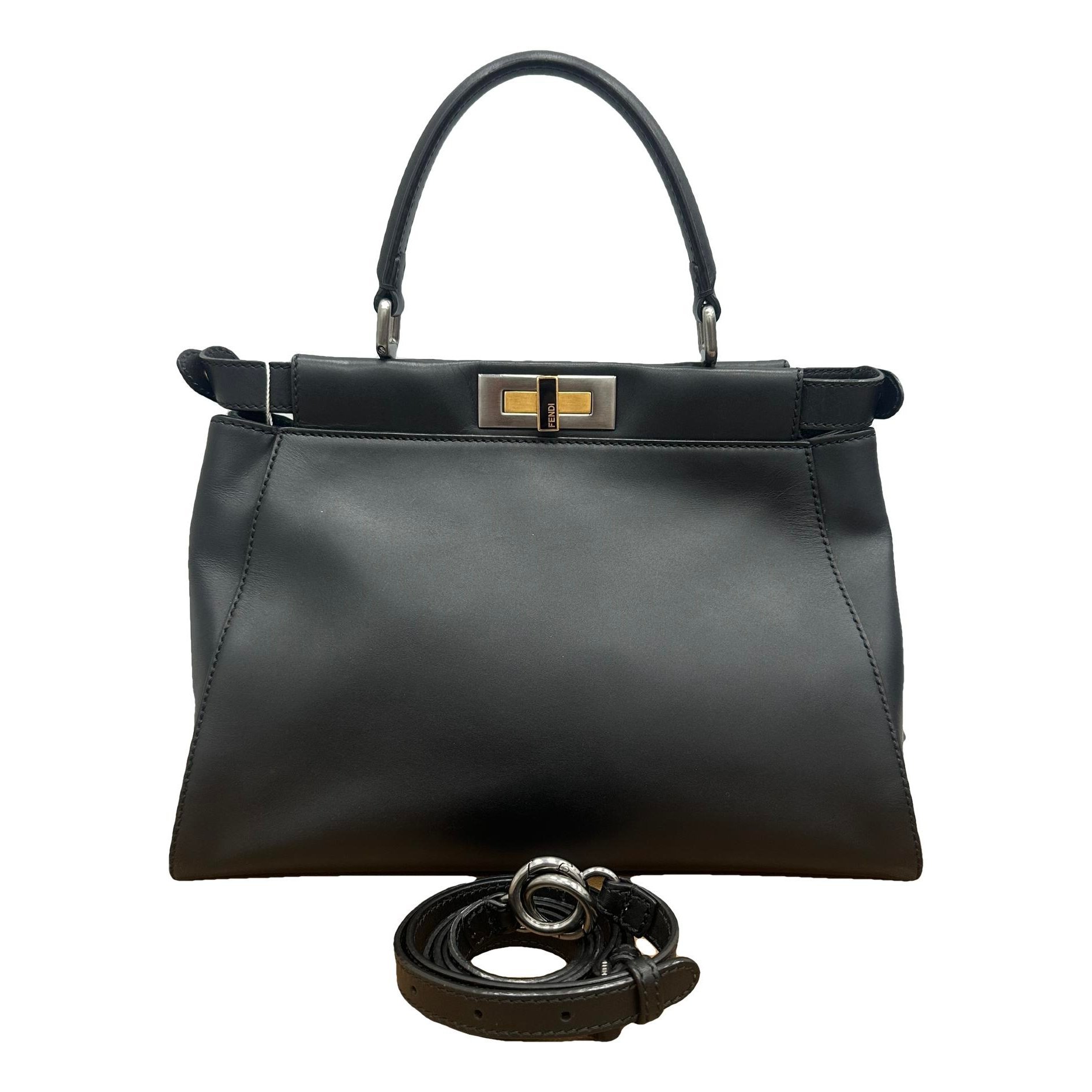 Peekaboo leather handbag