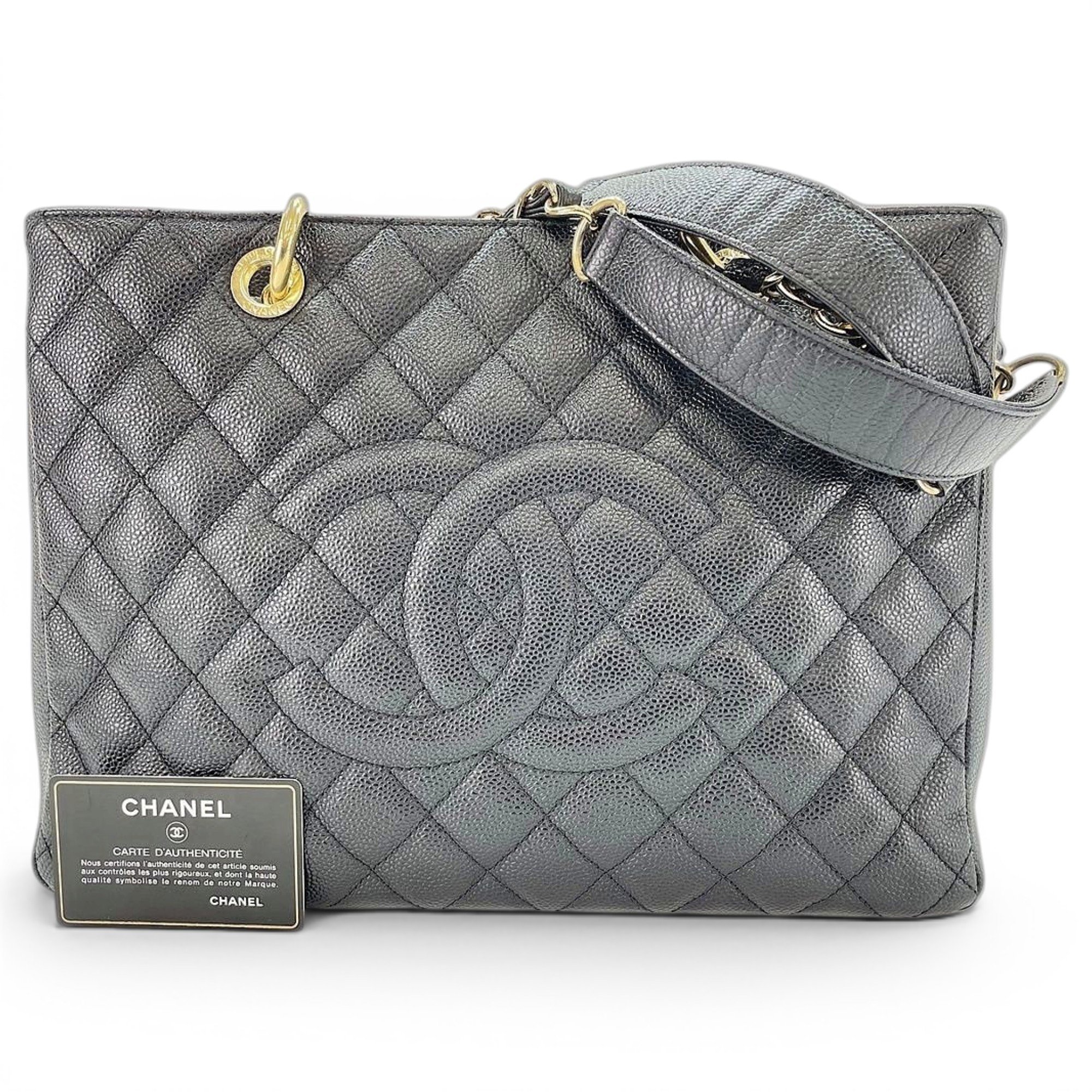Grand shopping leather tote