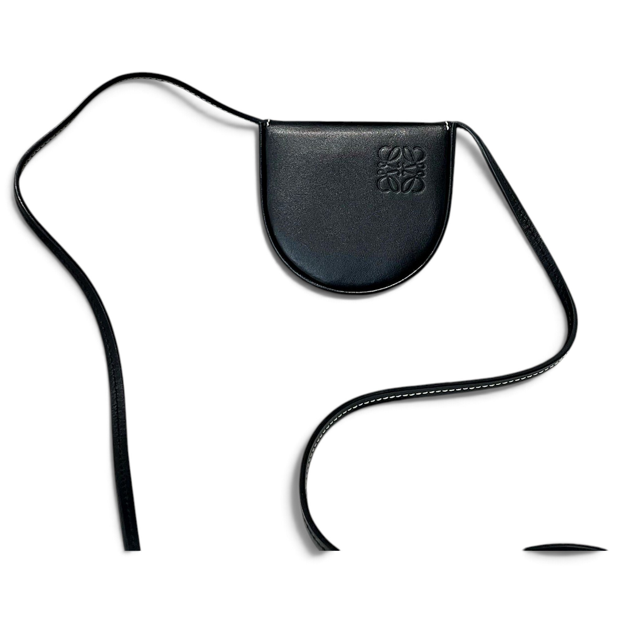 Heel leather handbag