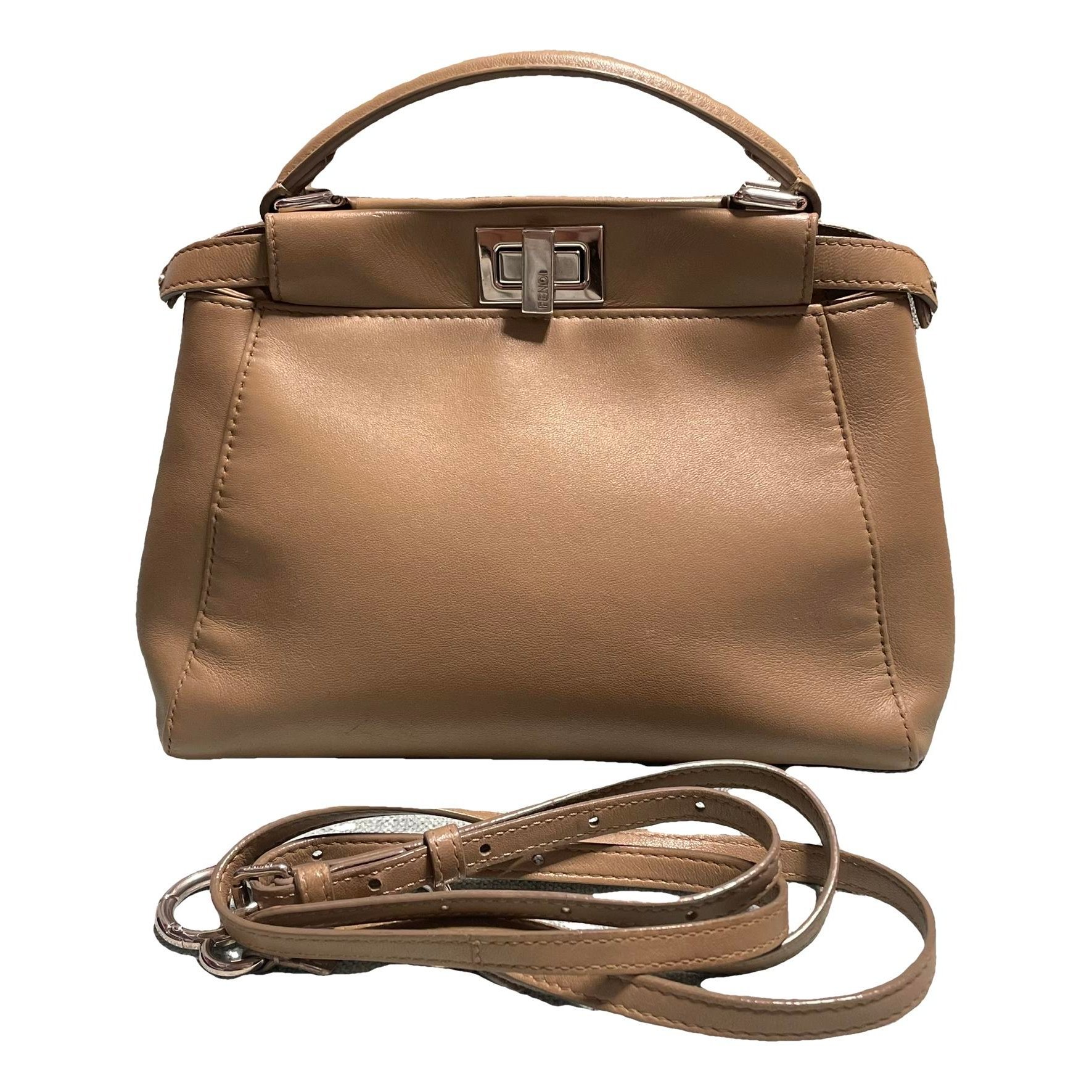 Peekaboo leather handbag