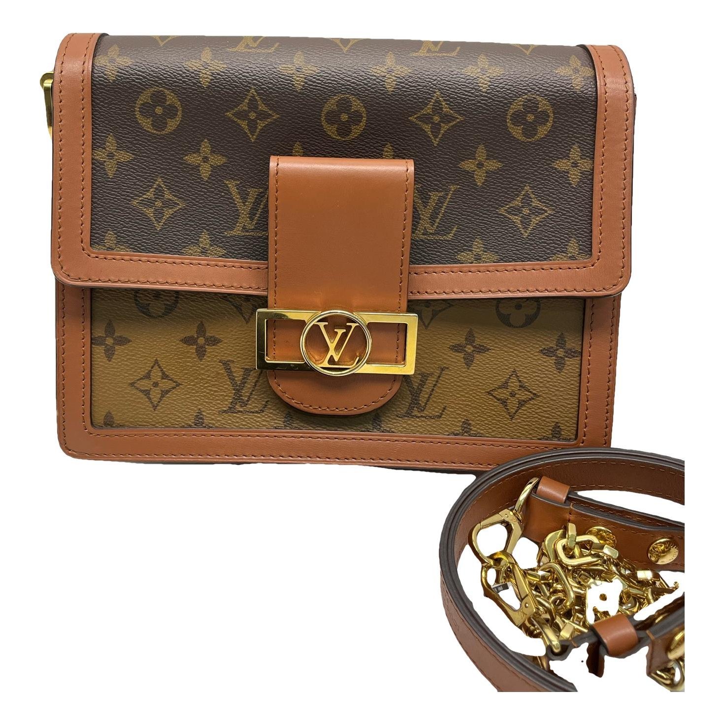 Dauphine leather handbag