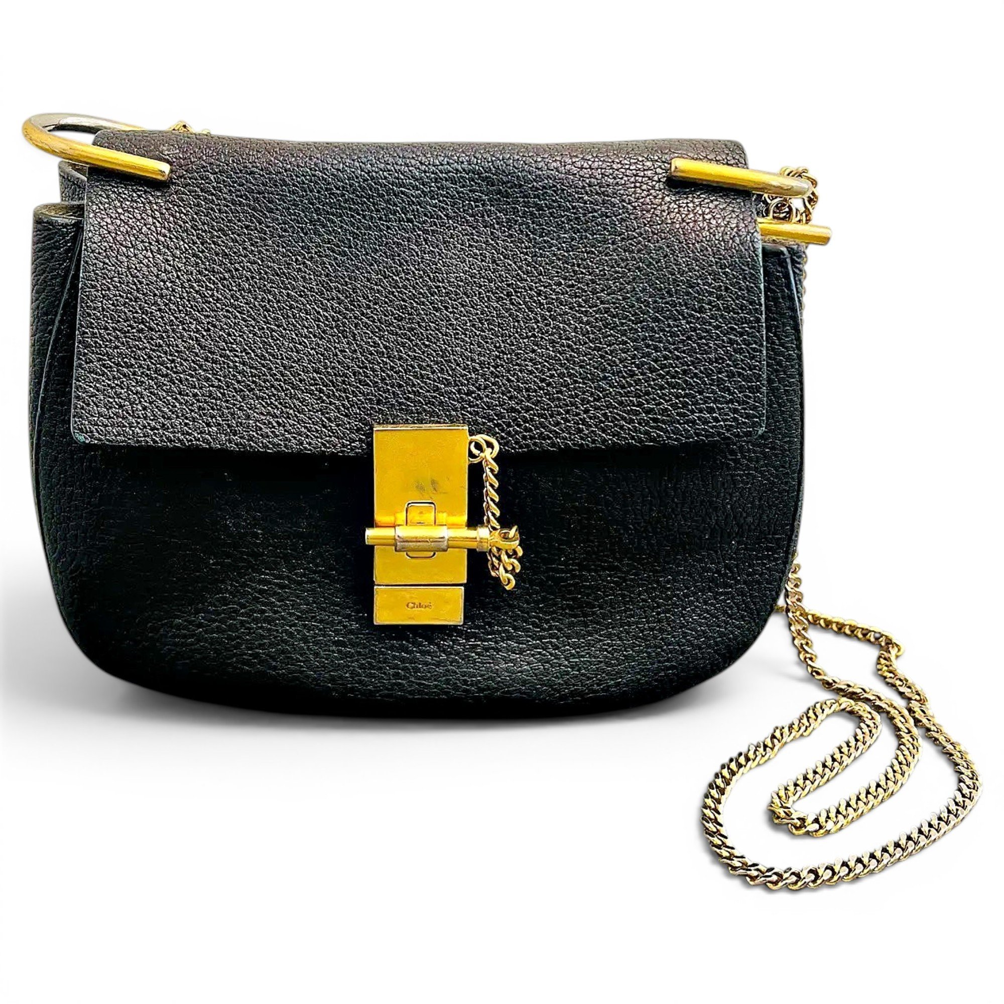 Drew leather crossbody bag