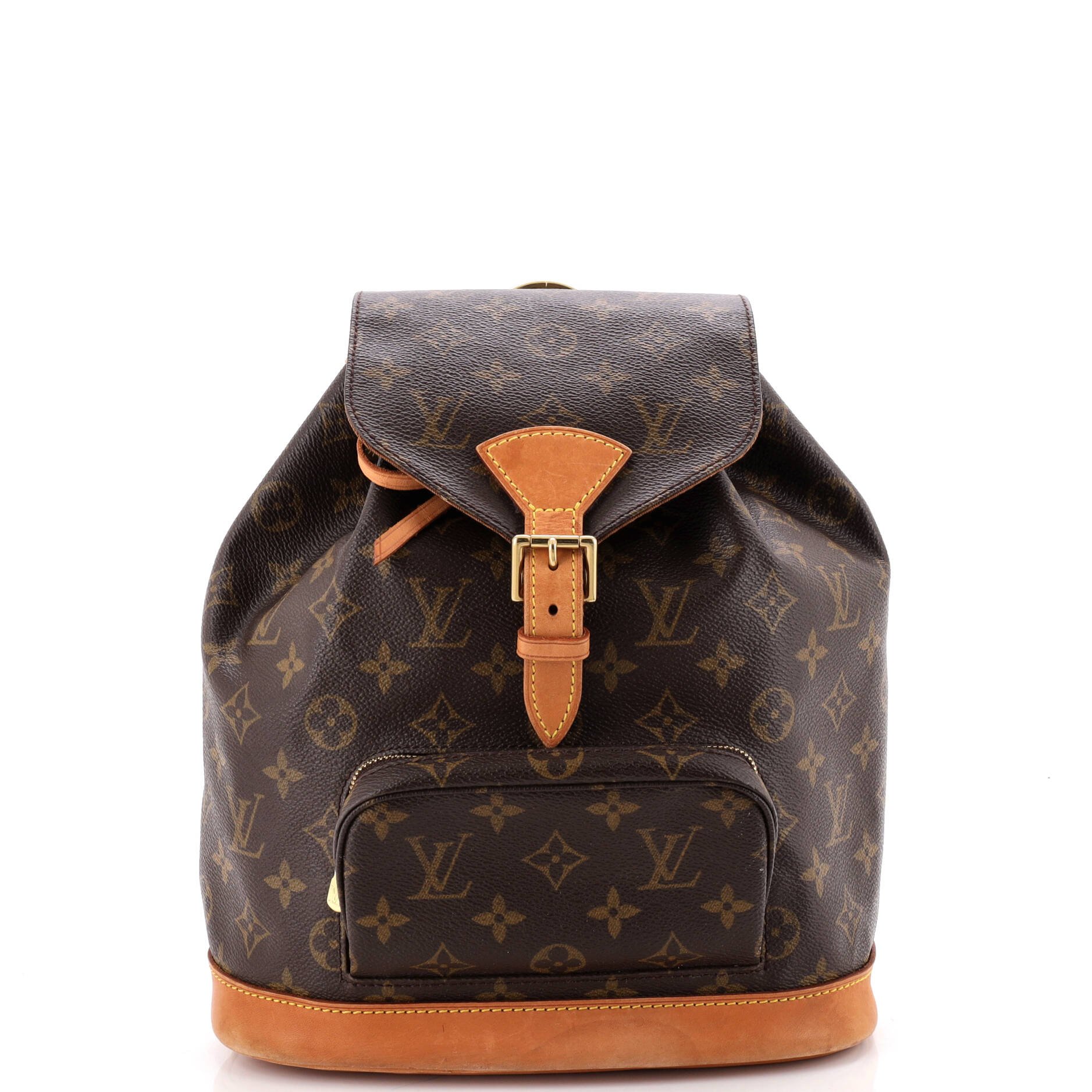 Louis Vuitton Vintage Montsouris Backpack Monogram Canvas MM