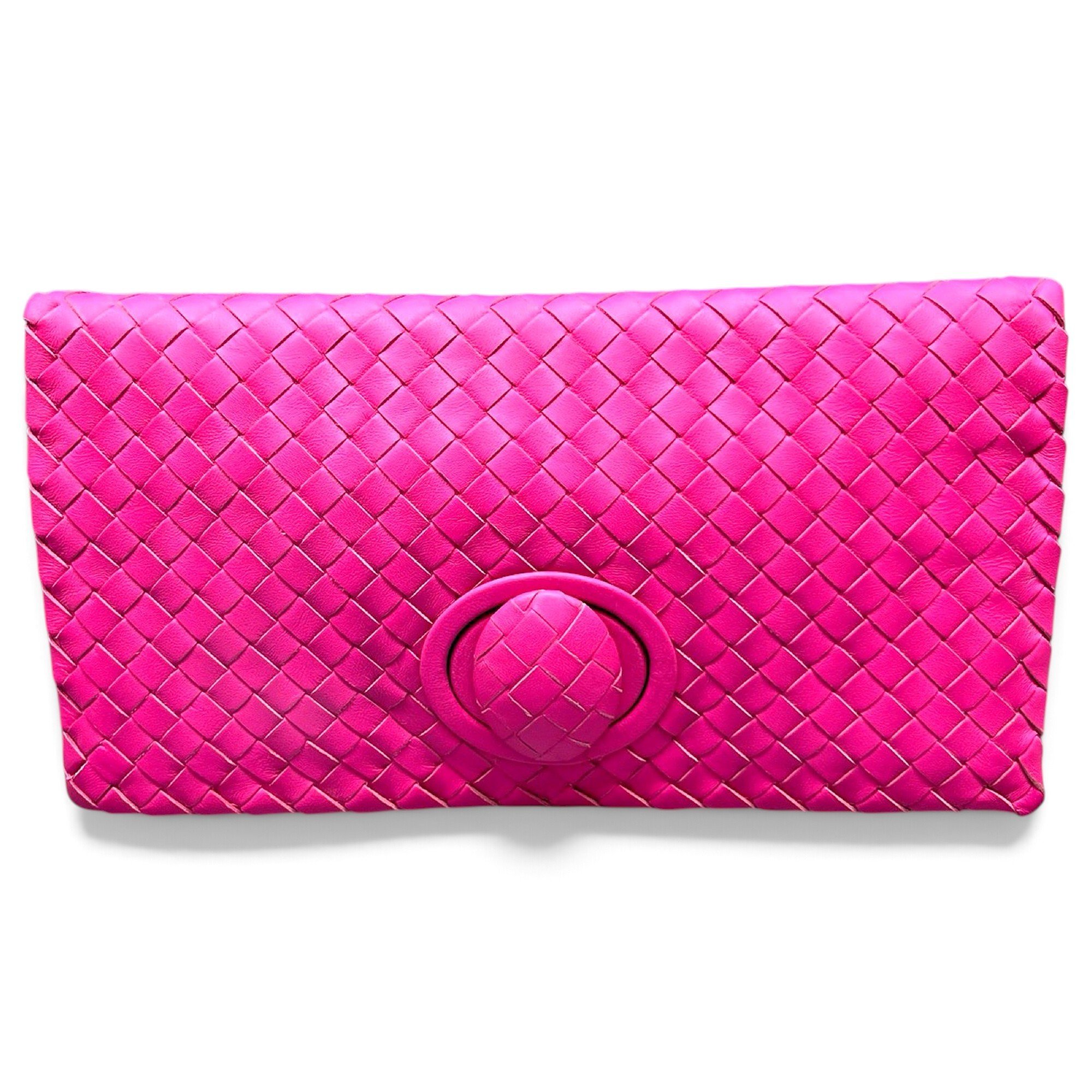 Leather clutch bag