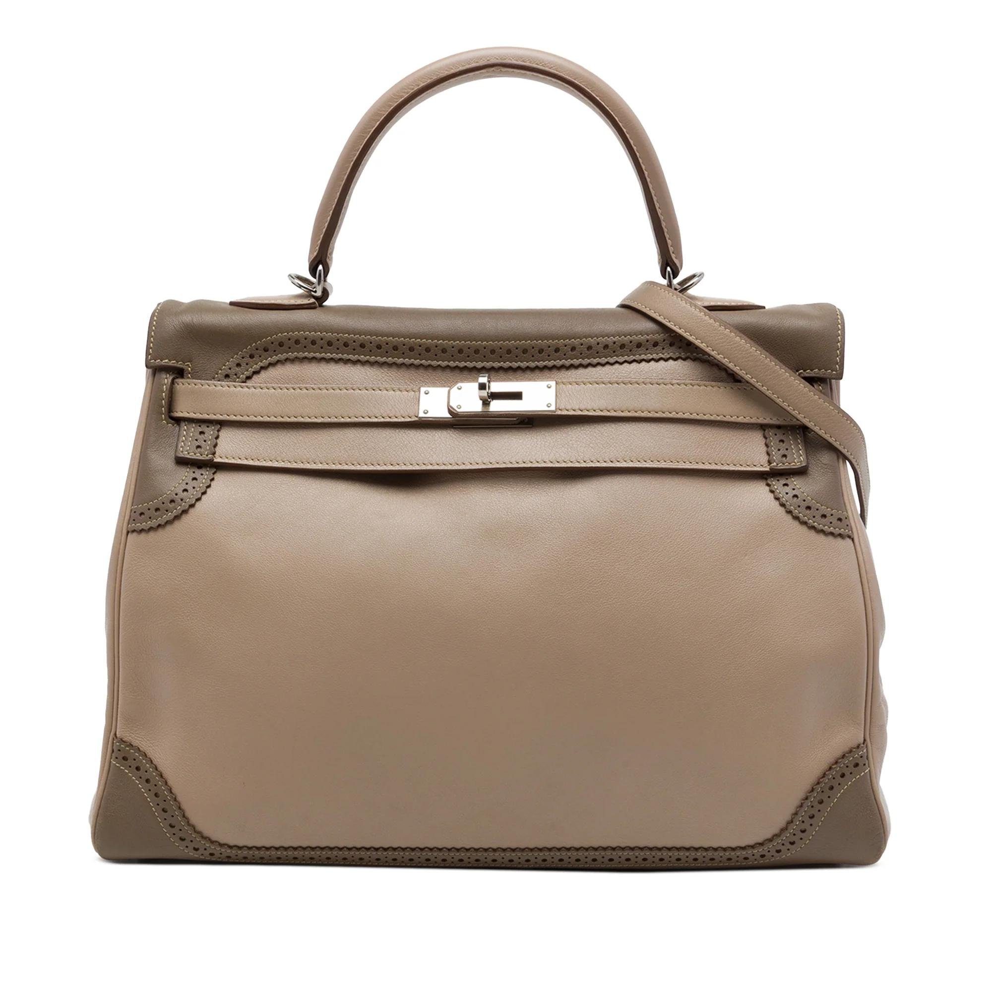 Hermes Kelly 35 Handbag Argile Swift Leather 2012