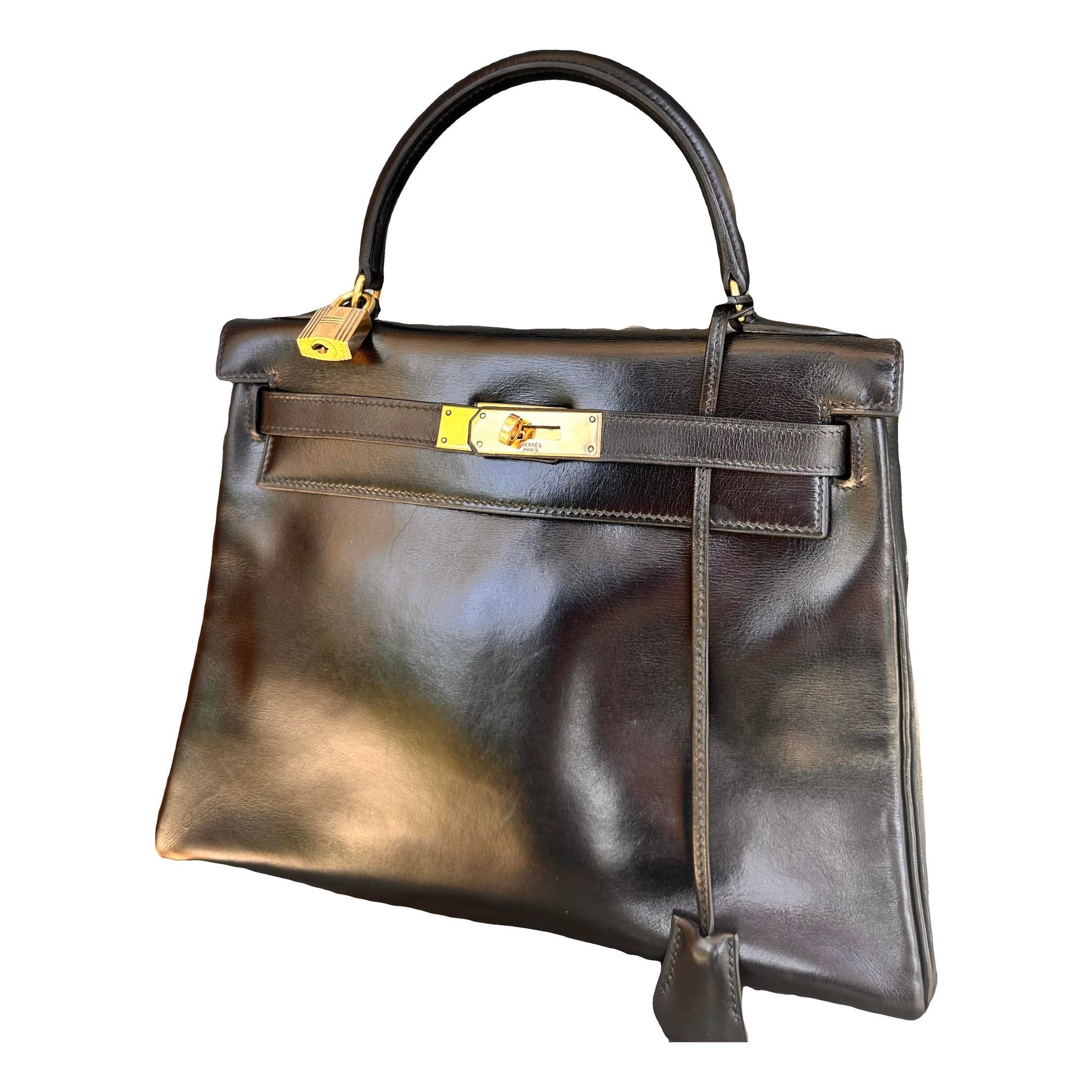 Kelly 28 leather handbag