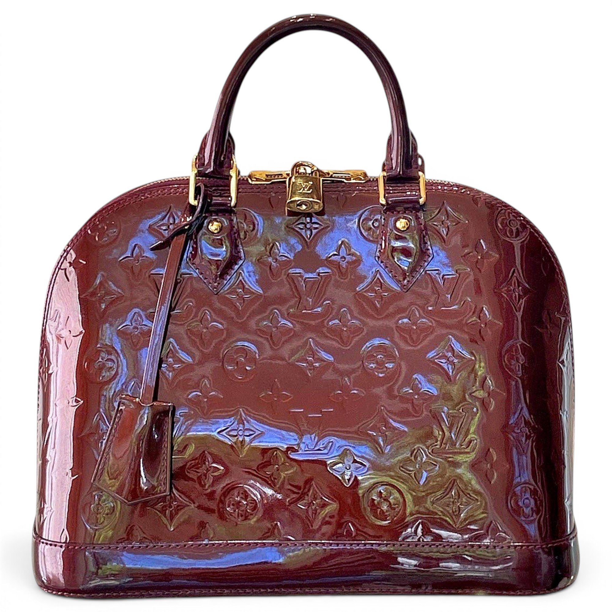 Alma patent leather handbag
