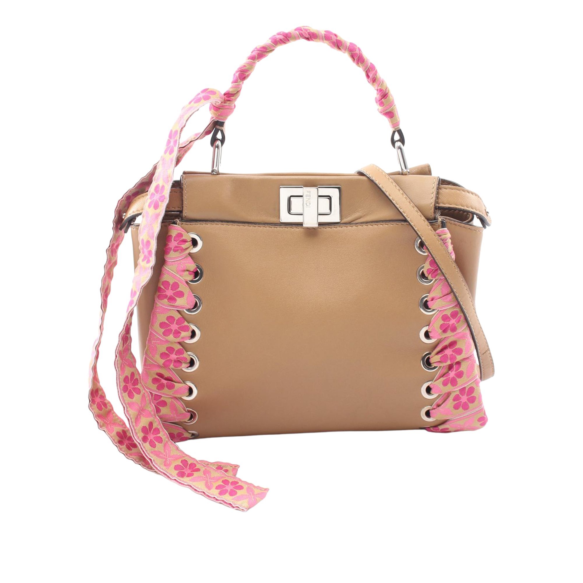 Peekaboo leather handbag