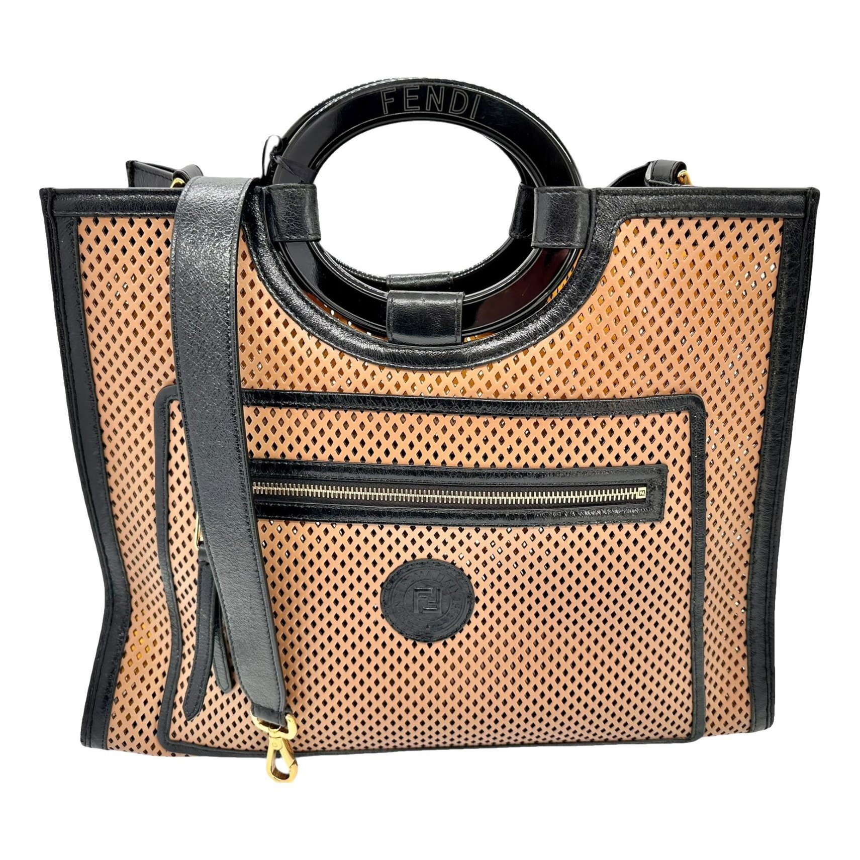 Runaway leather tote