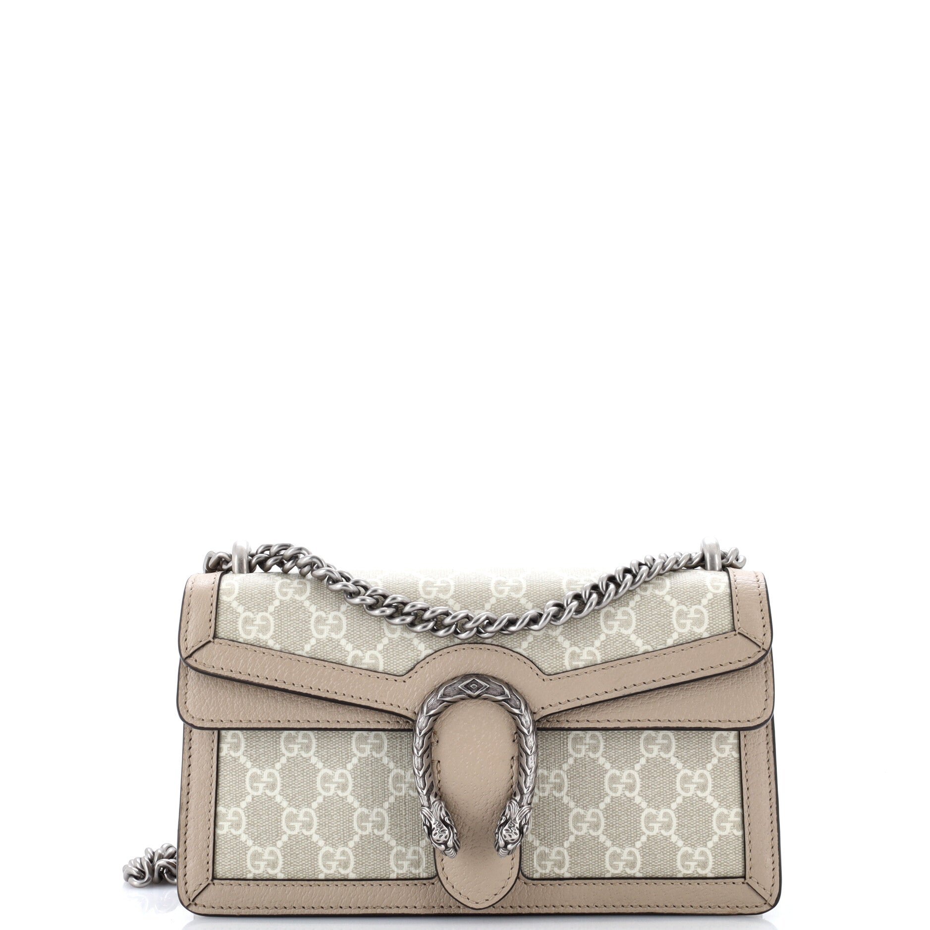 Dionysus Bag GG Coated Canvas with Leather Small