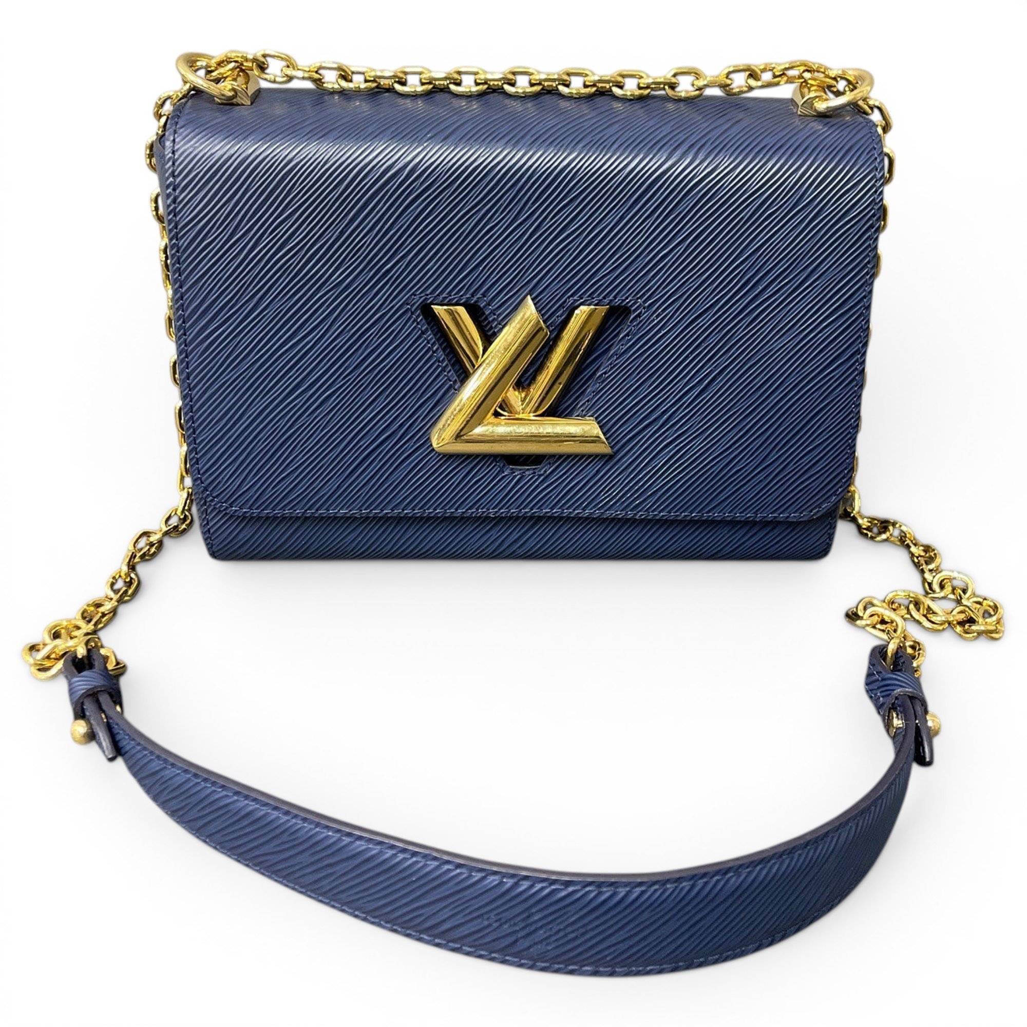 Twist leather handbag