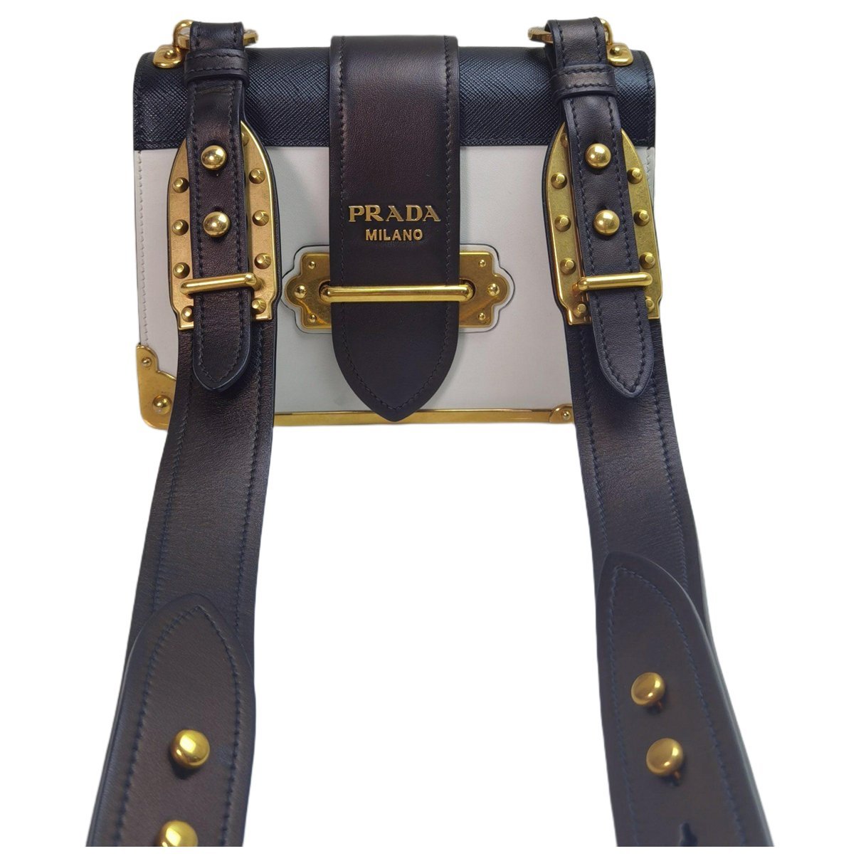 Cahier leather handbag