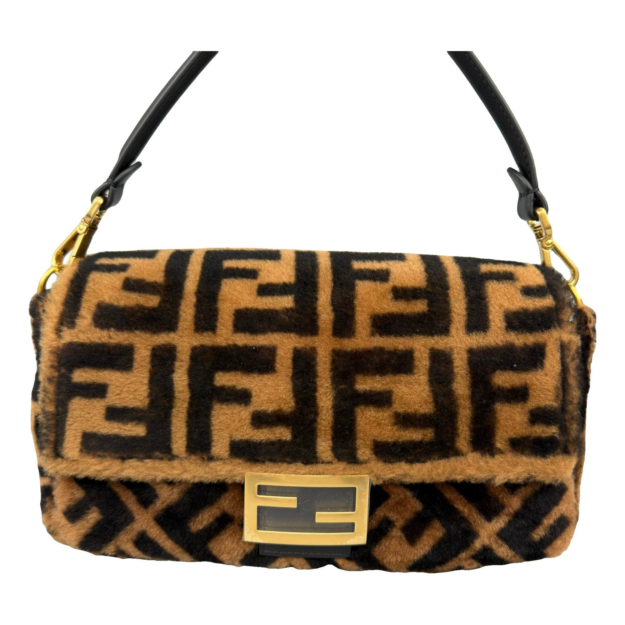 Baguette wool handbag