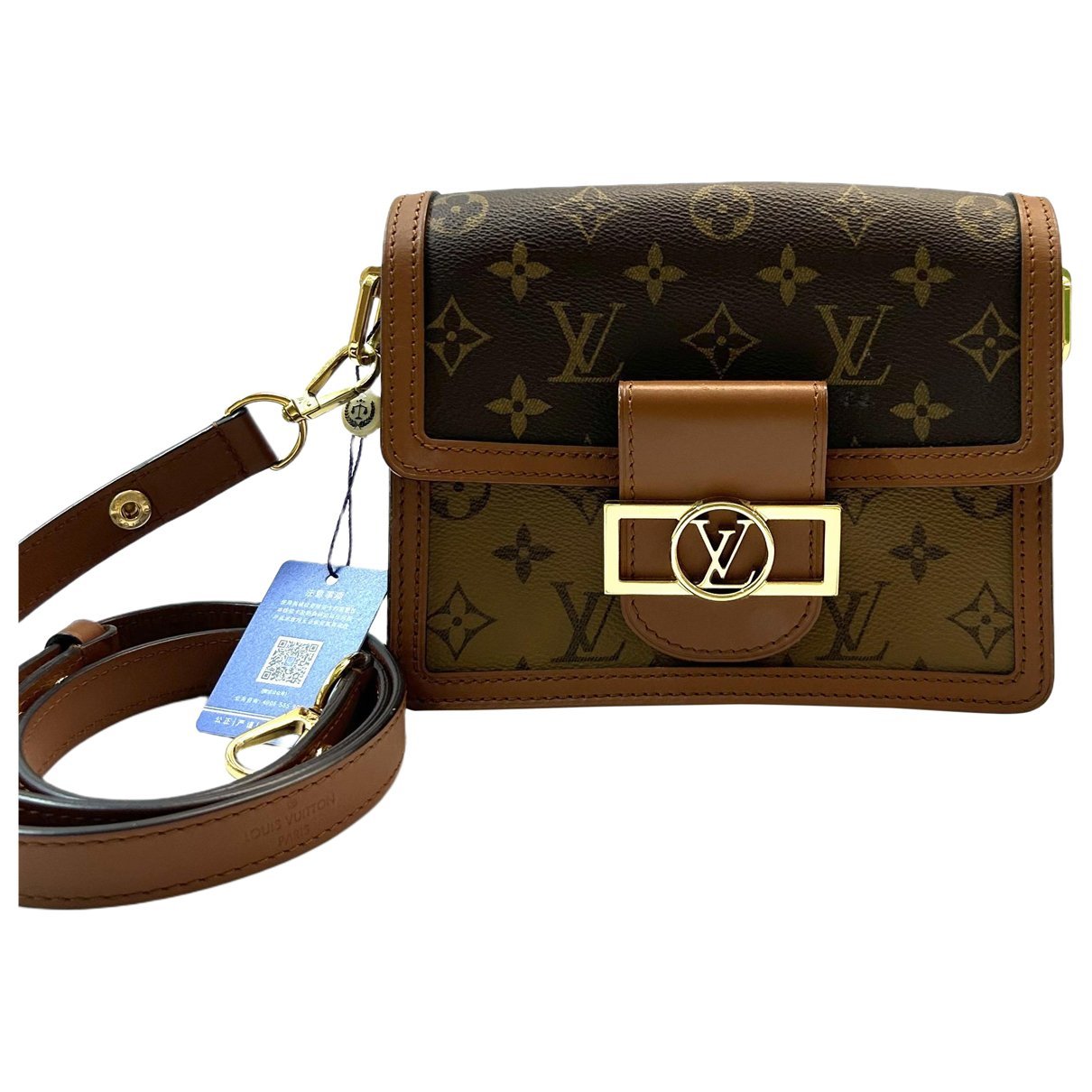 Dauphine leather handbag
