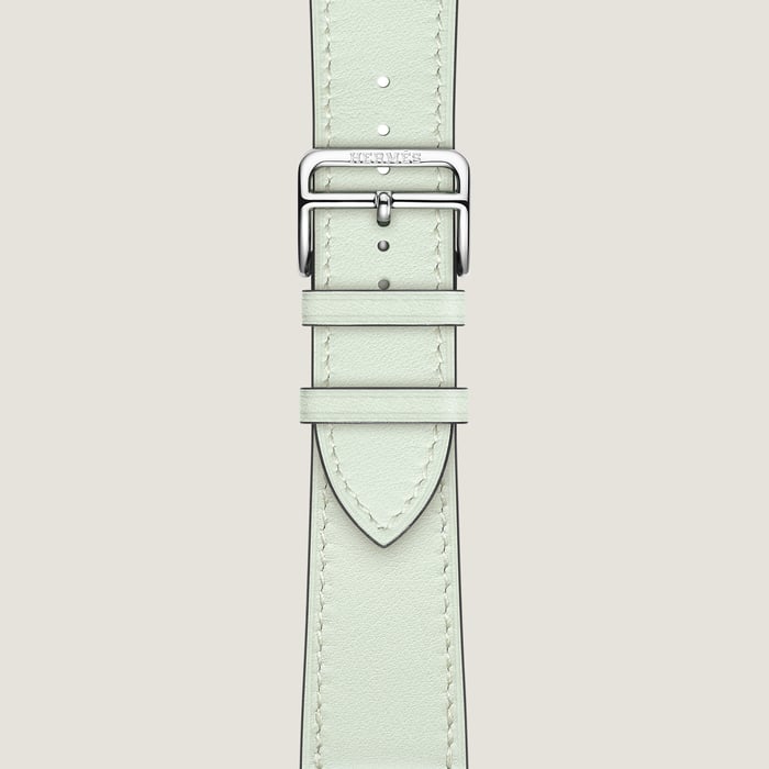 Vert Peppermint Band Apple Watch Hermès Single Tour 42 MM