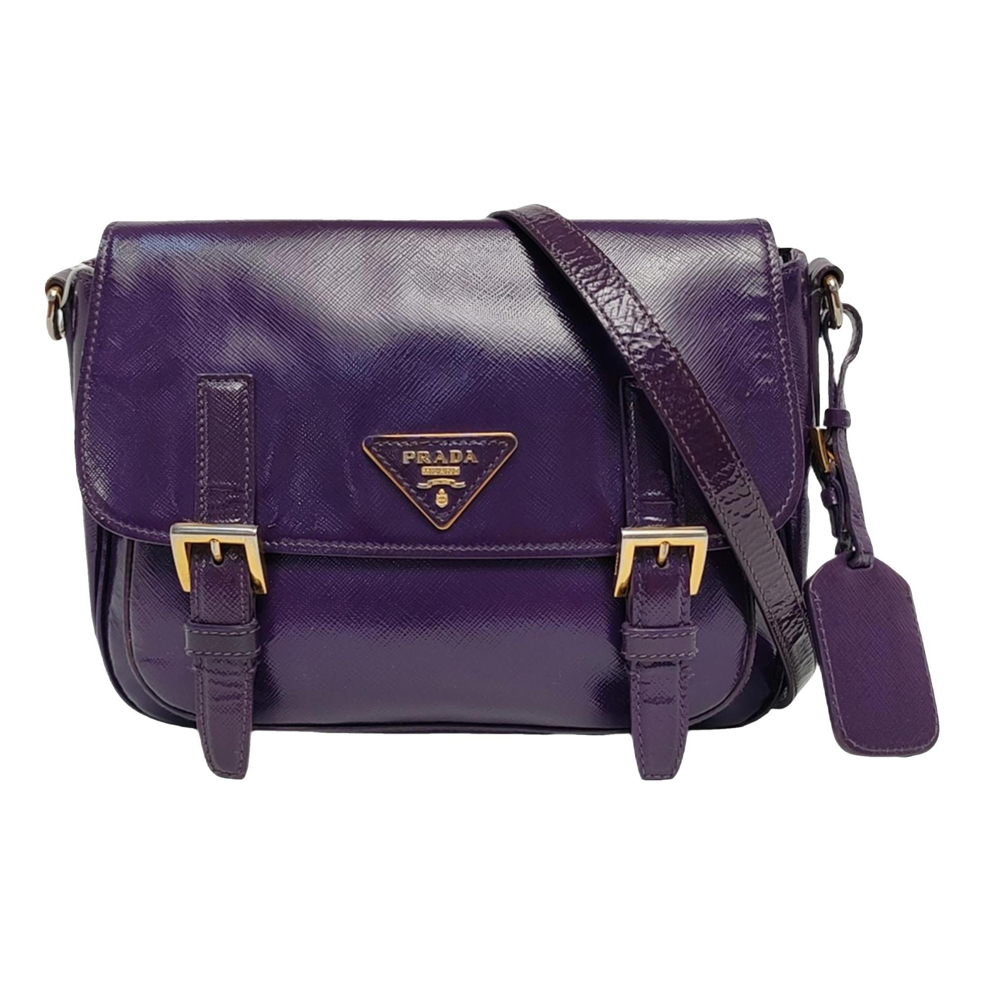 Patent leather handbag