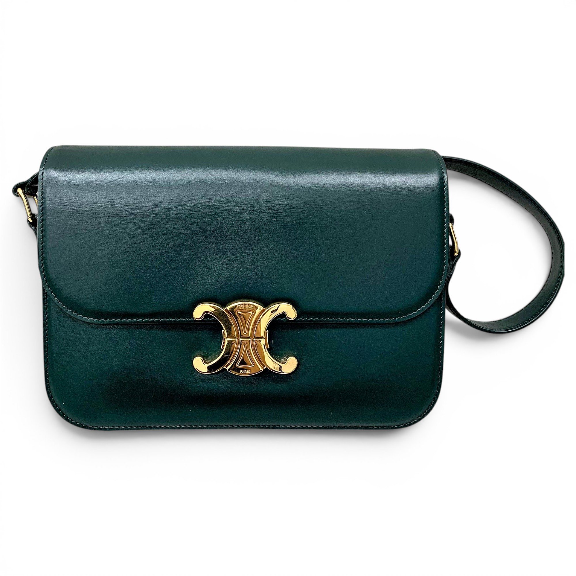 Triomphe leather handbag