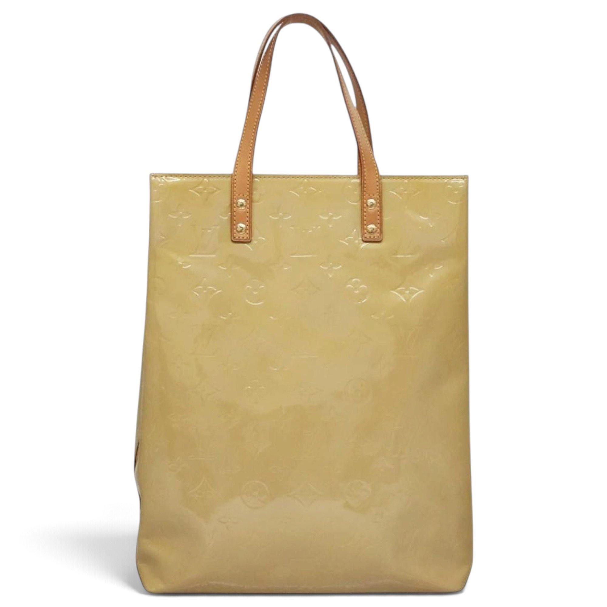 Reade patent leather handbag