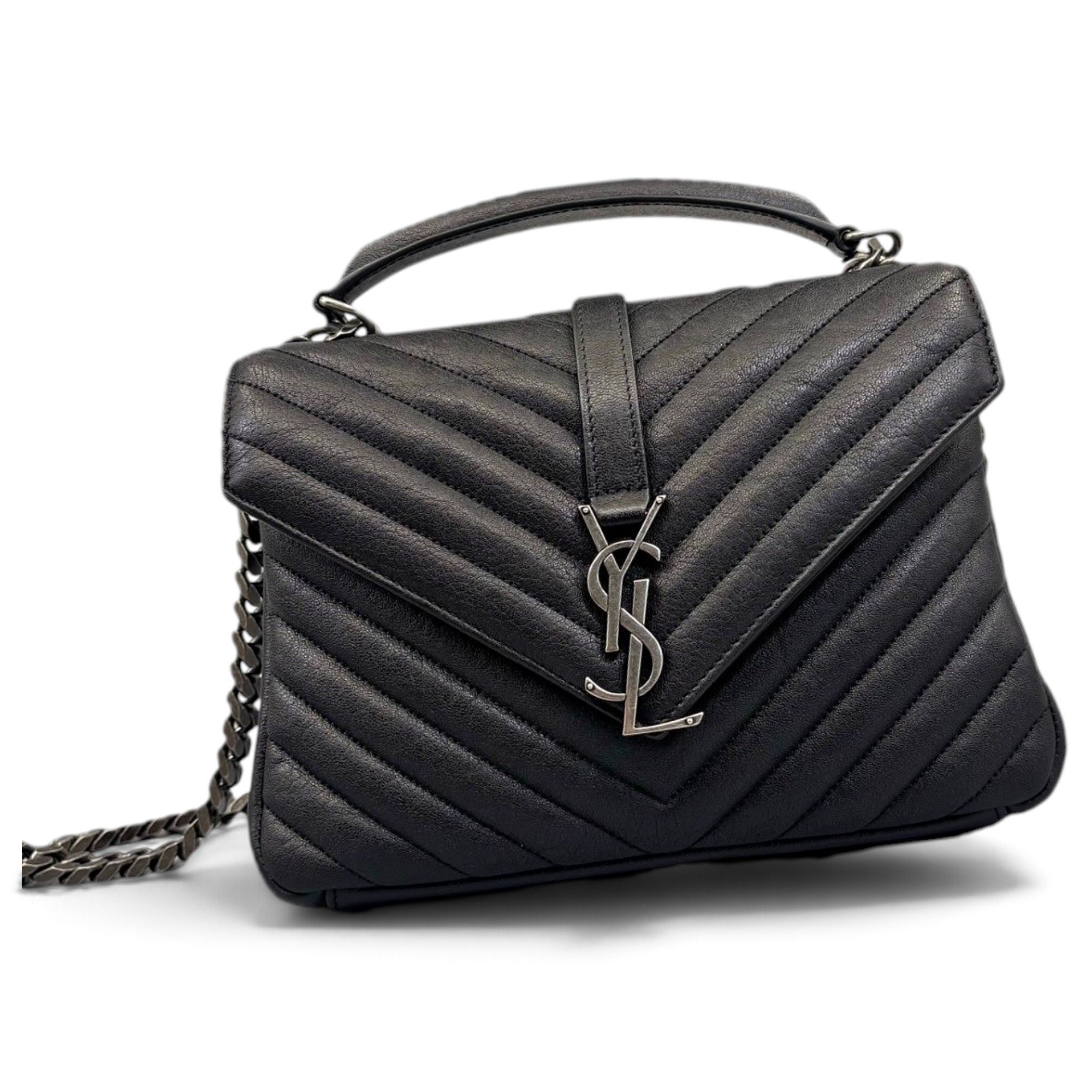 Collége monogramme leather handbag
