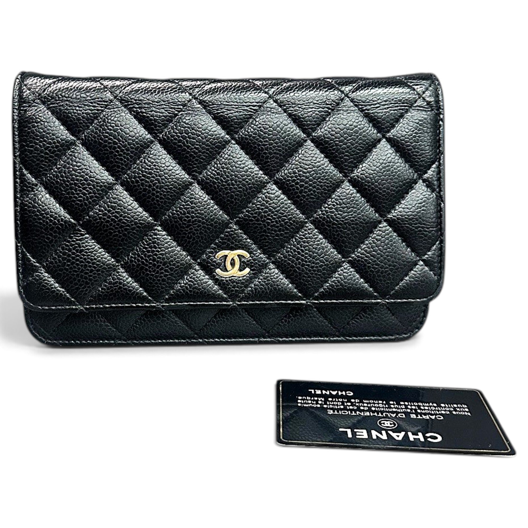 Wallet On Chain leather crossbody bag