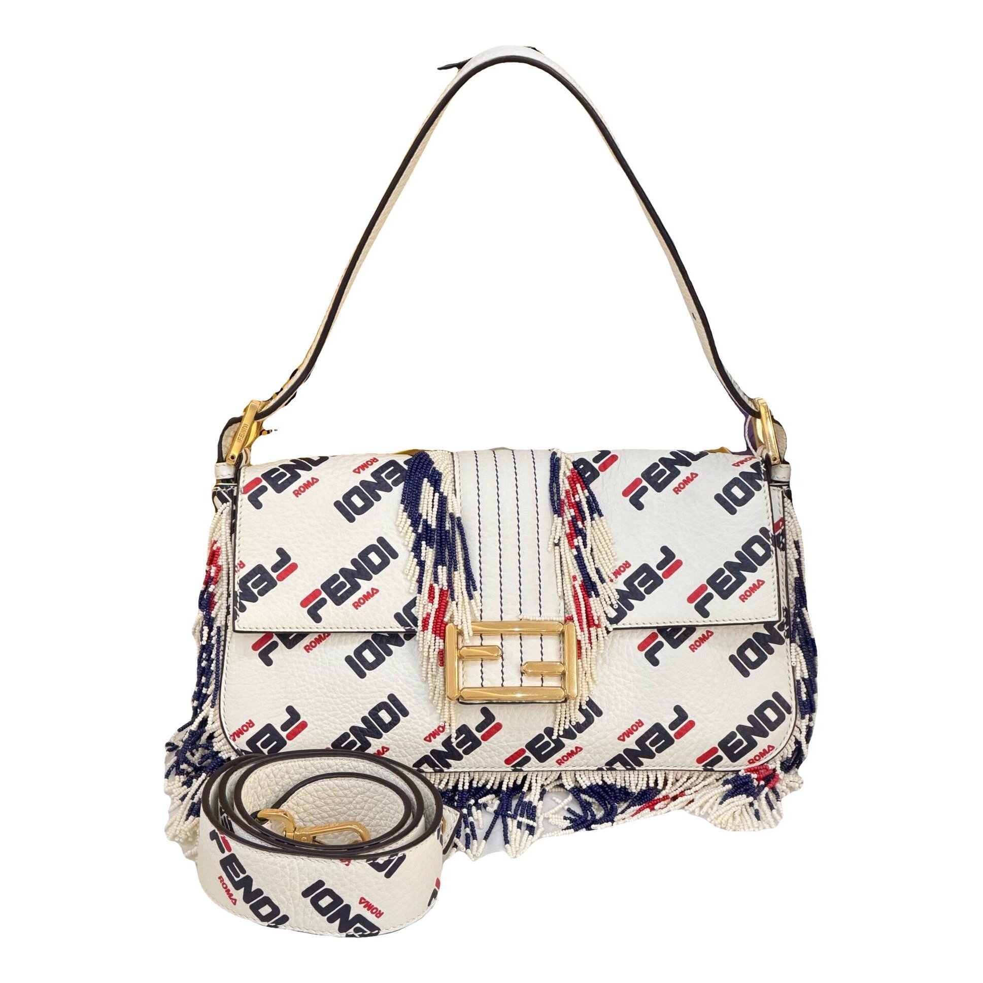 Baguette leather handbag