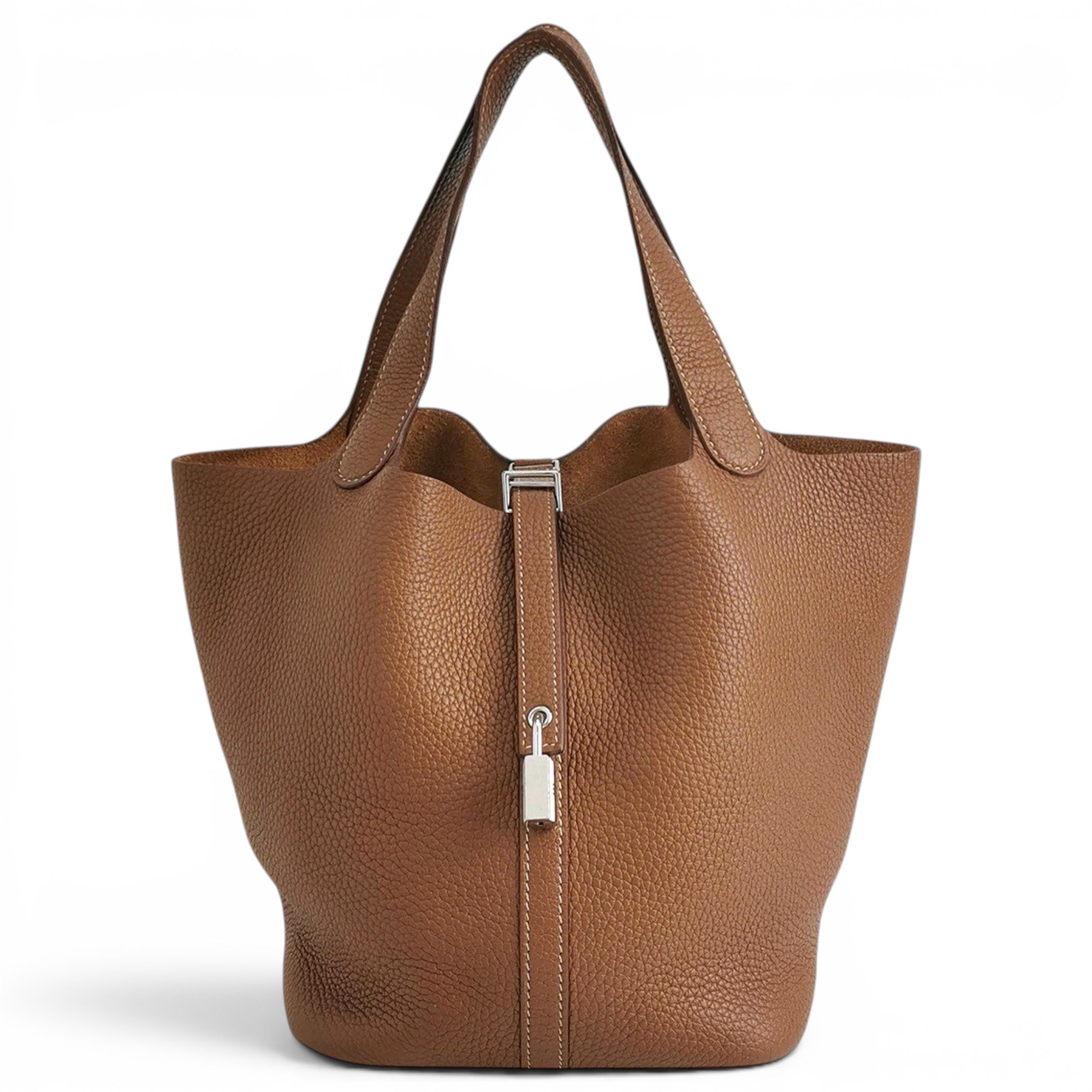 Picotin leather handbag