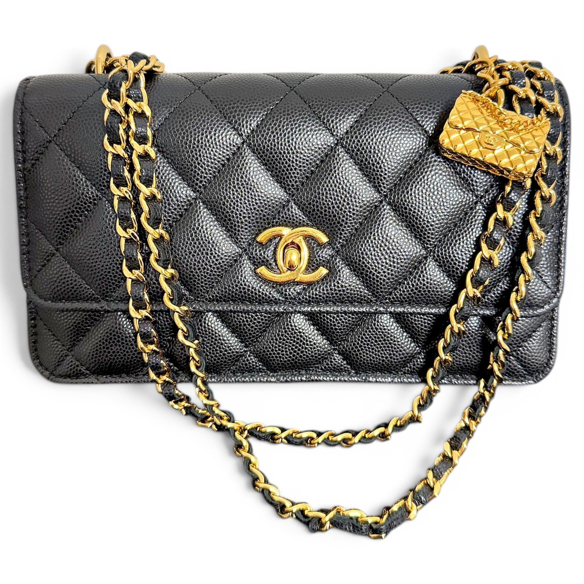 Leather clutch bag