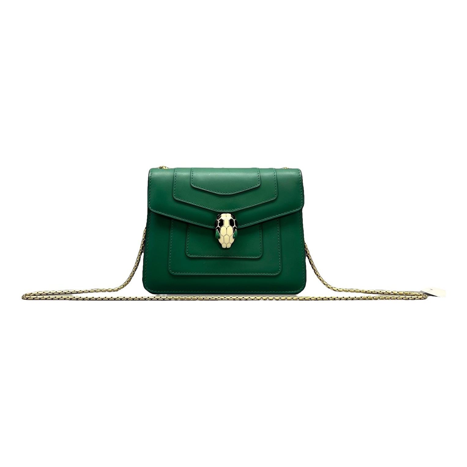 Serpenti leather handbag