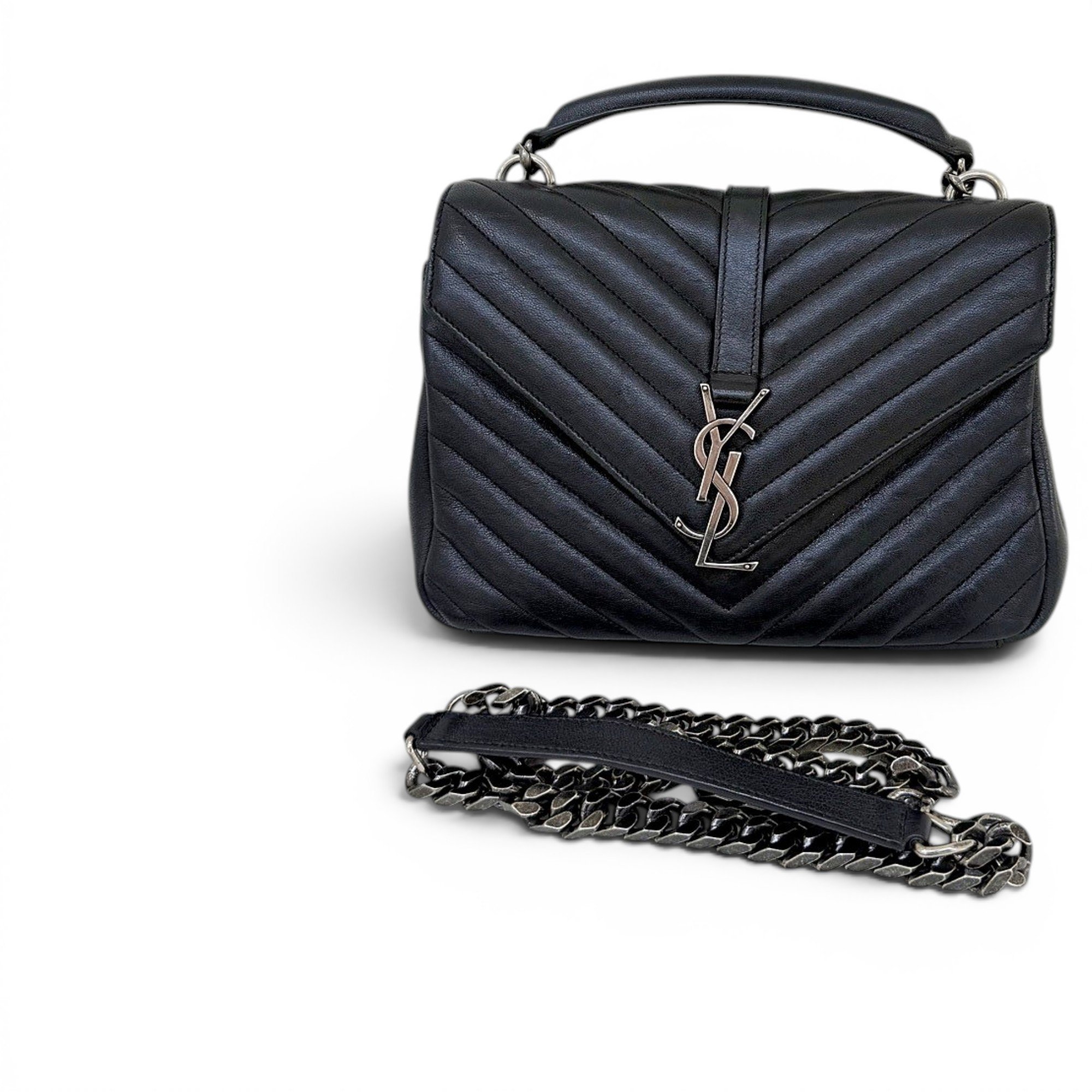 Collége monogramme leather handbag