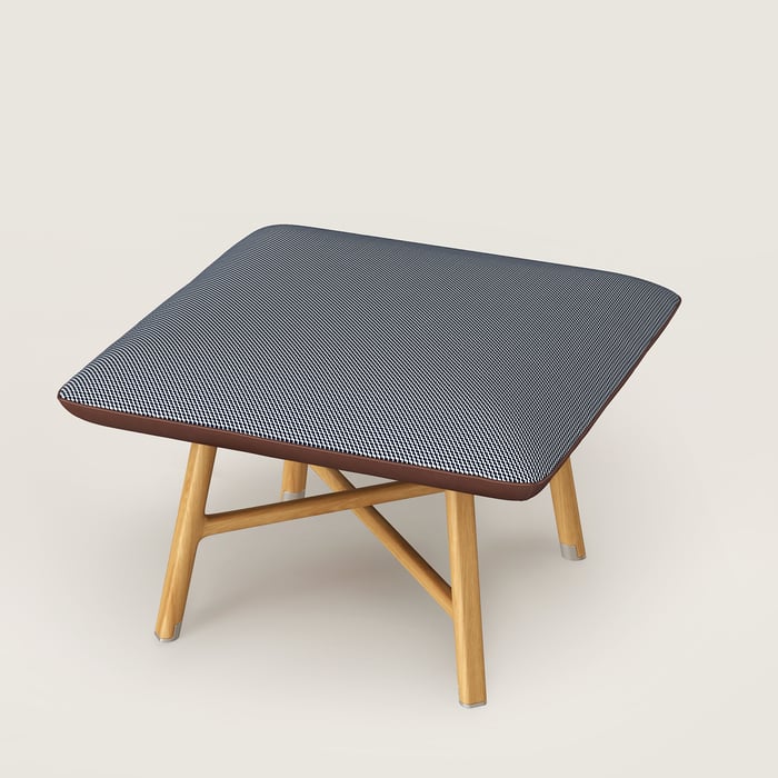 Les Necessaires d'Hermès "Carre d'Assise" Low Stool, High Model
