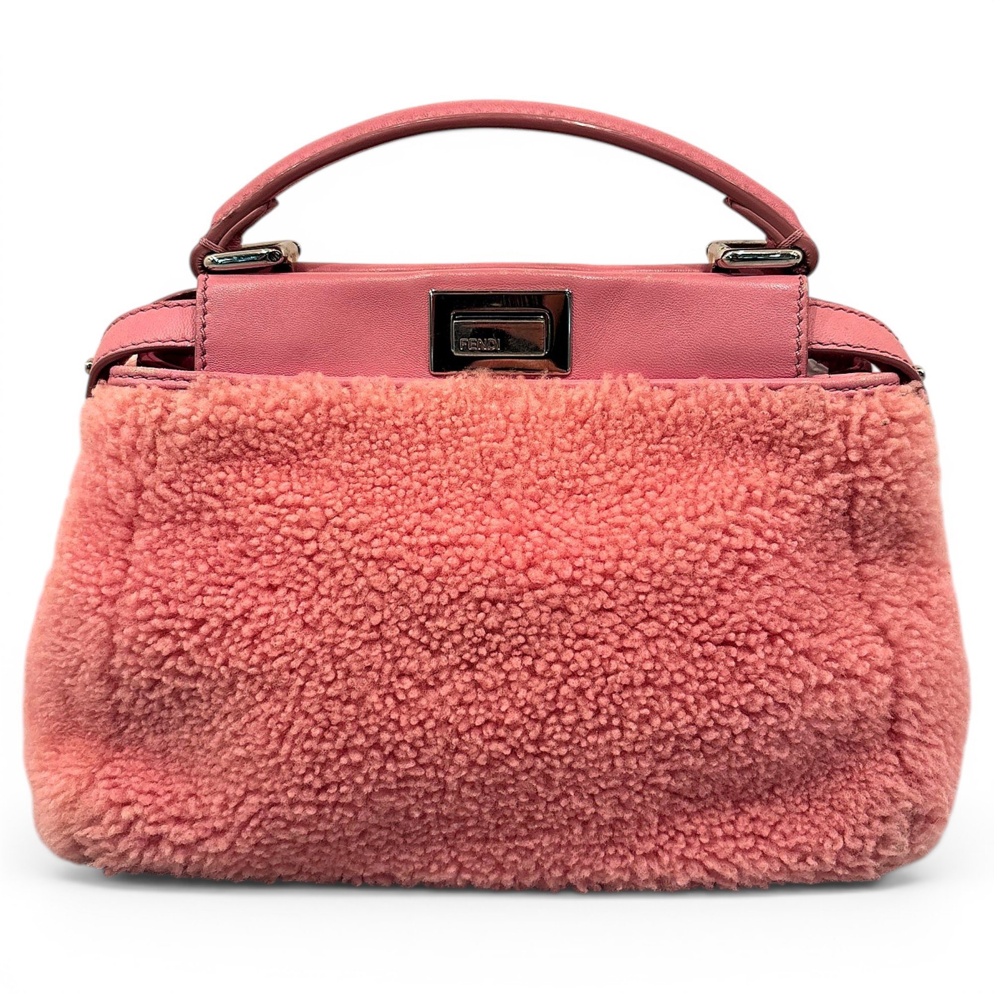 Peekaboo wool handbag