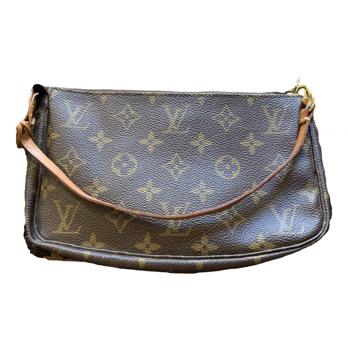 Leather clutch bag