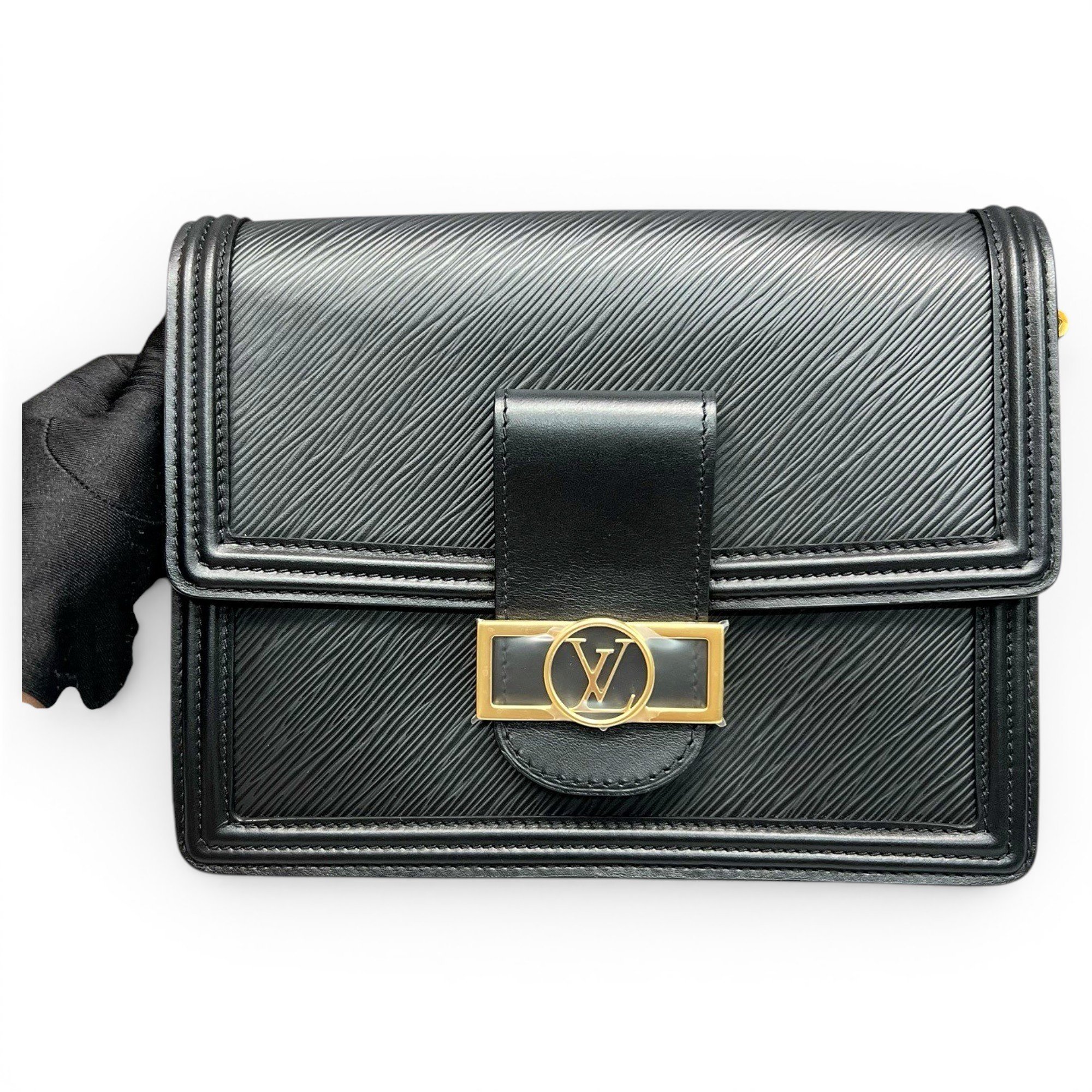 Dauphine leather handbag