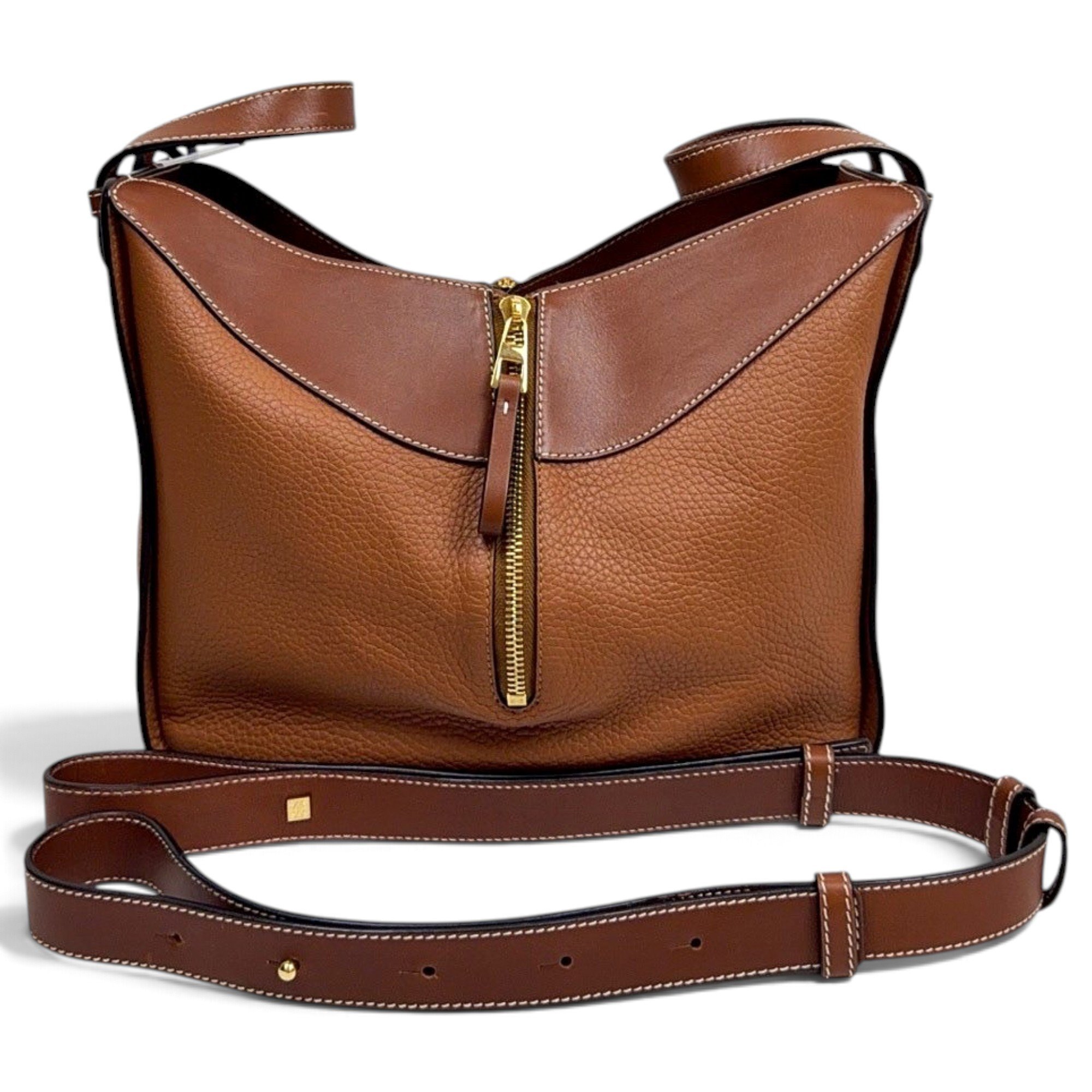 Hammock leather handbag
