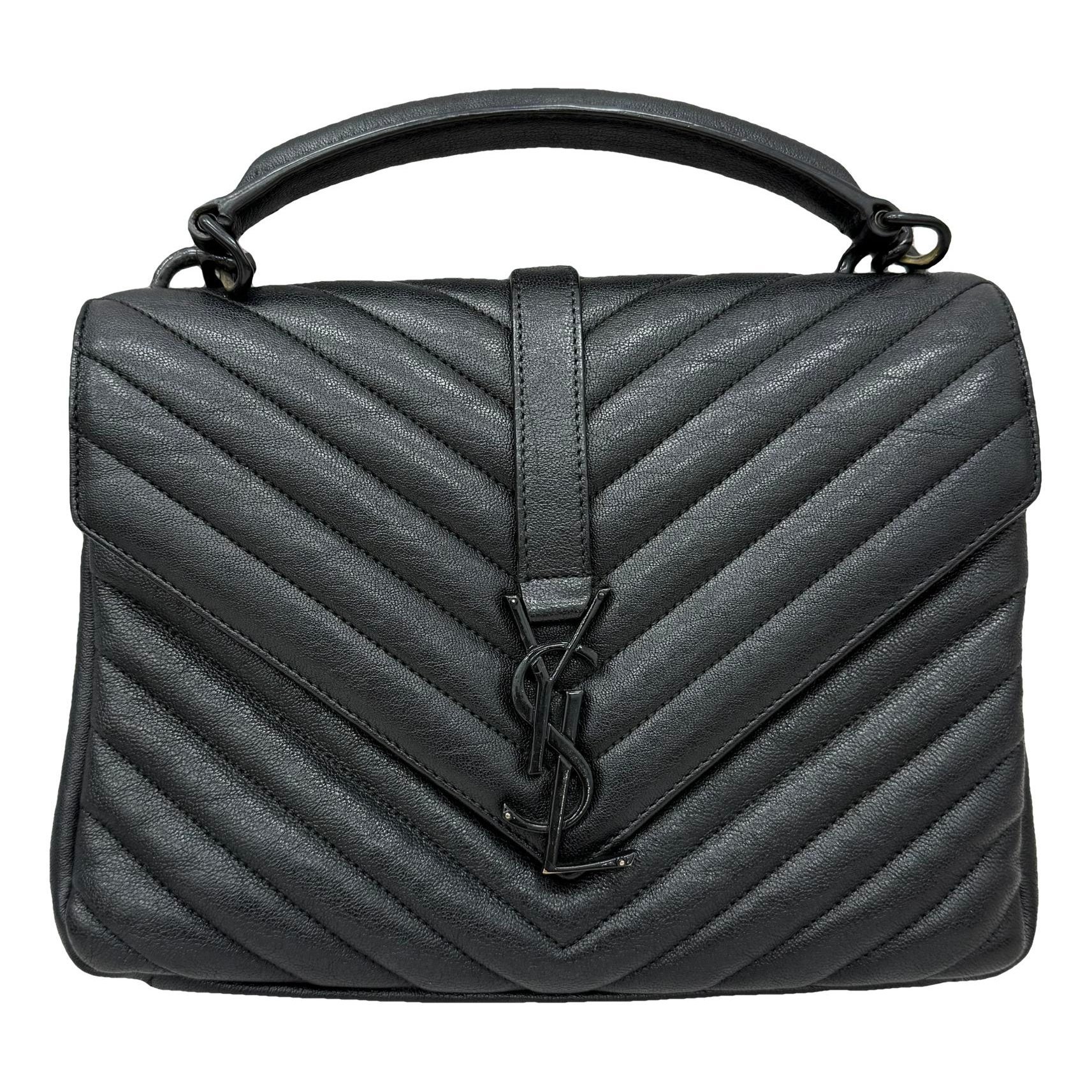 Collége monogramme leather handbag