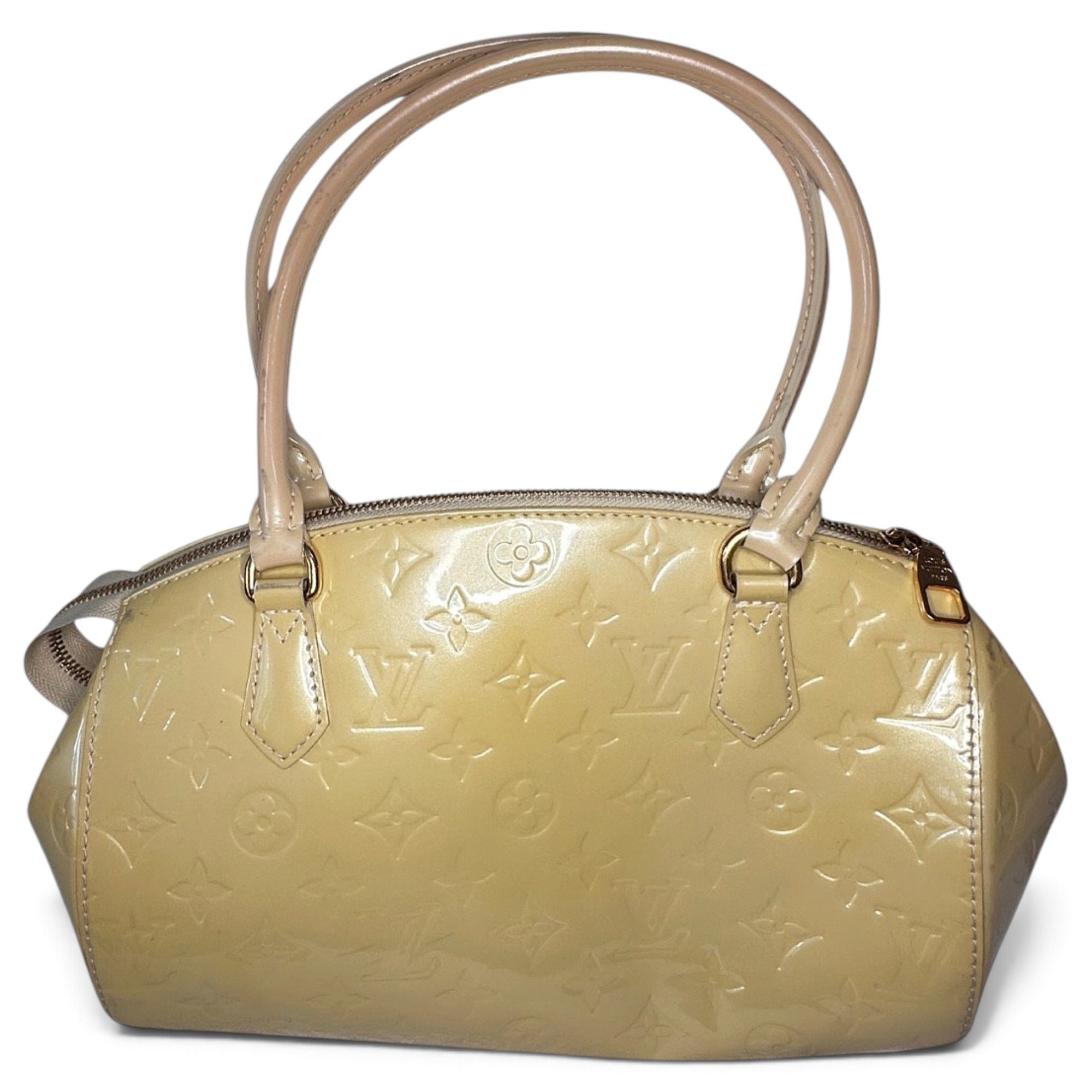 Sherwood patent leather handbag