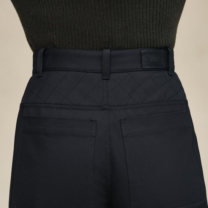 Noir High-waisted Pants