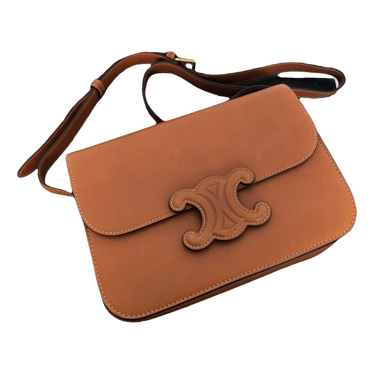 Triomphe leather handbag